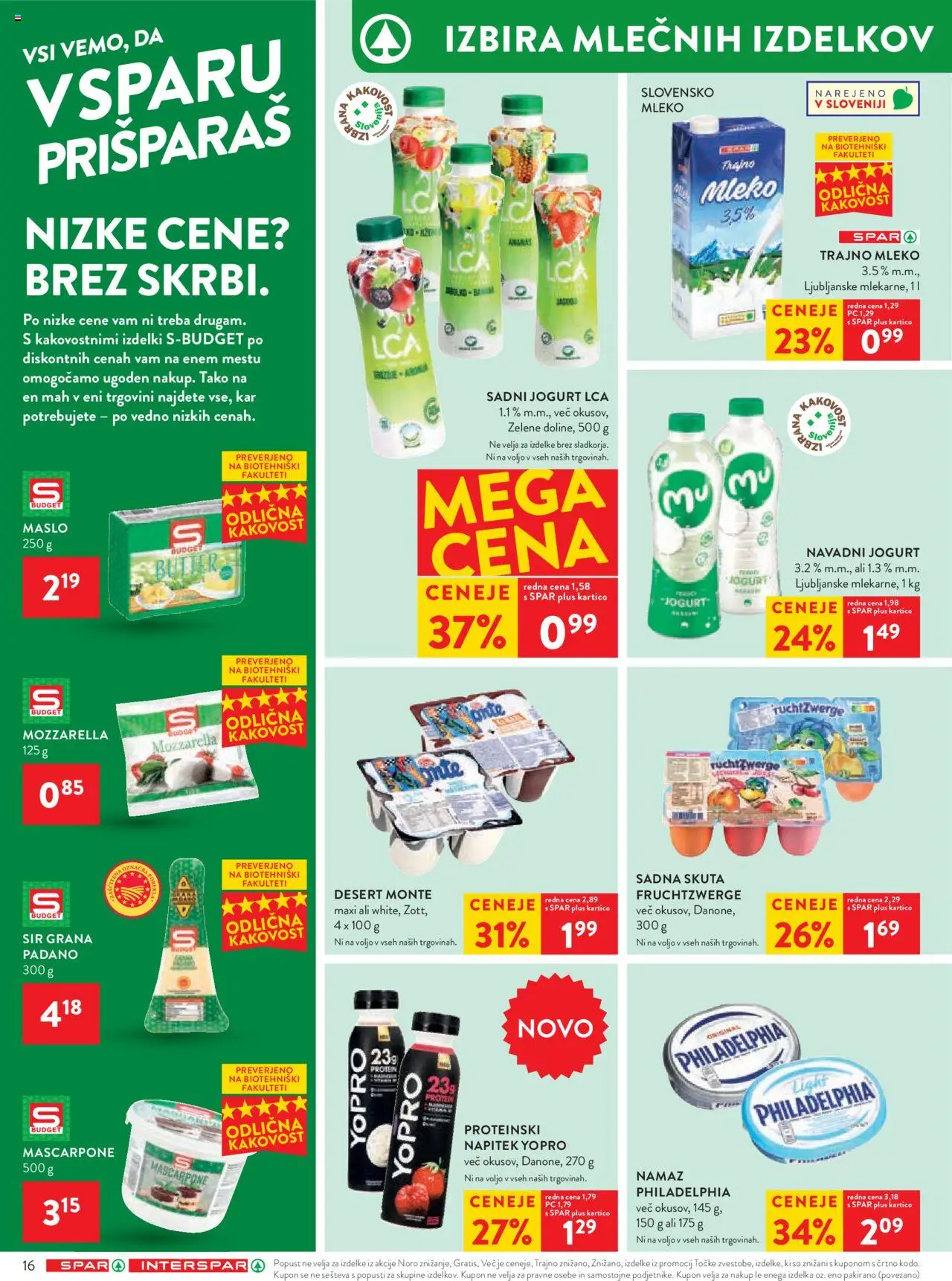 Spar katalog  27/25 │ velja od 02.07.2025 | Stran: 22 | Izdelki: Namaz, Maslo, Sir, Jogurt