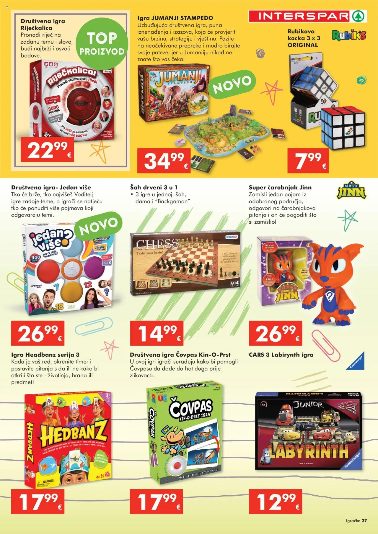 Interspar katalog | vrijedi od 22.10.2025 | Stranica: 27 | Proizvodi: Igra