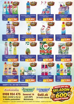 Progress Systems, s.r.o. leták platný od 20.02.2026 | Strana: 3 | Produkty: Telefón, Woolite, Čistiaci prostriedok