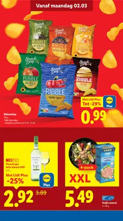 Lidl - Folder week 10 - Voorbeeld van een folder van Lidl, geldig van 02.03.2026 | Pagina: 5 | Producten: Chips, Tonijn, Kész piskótalap