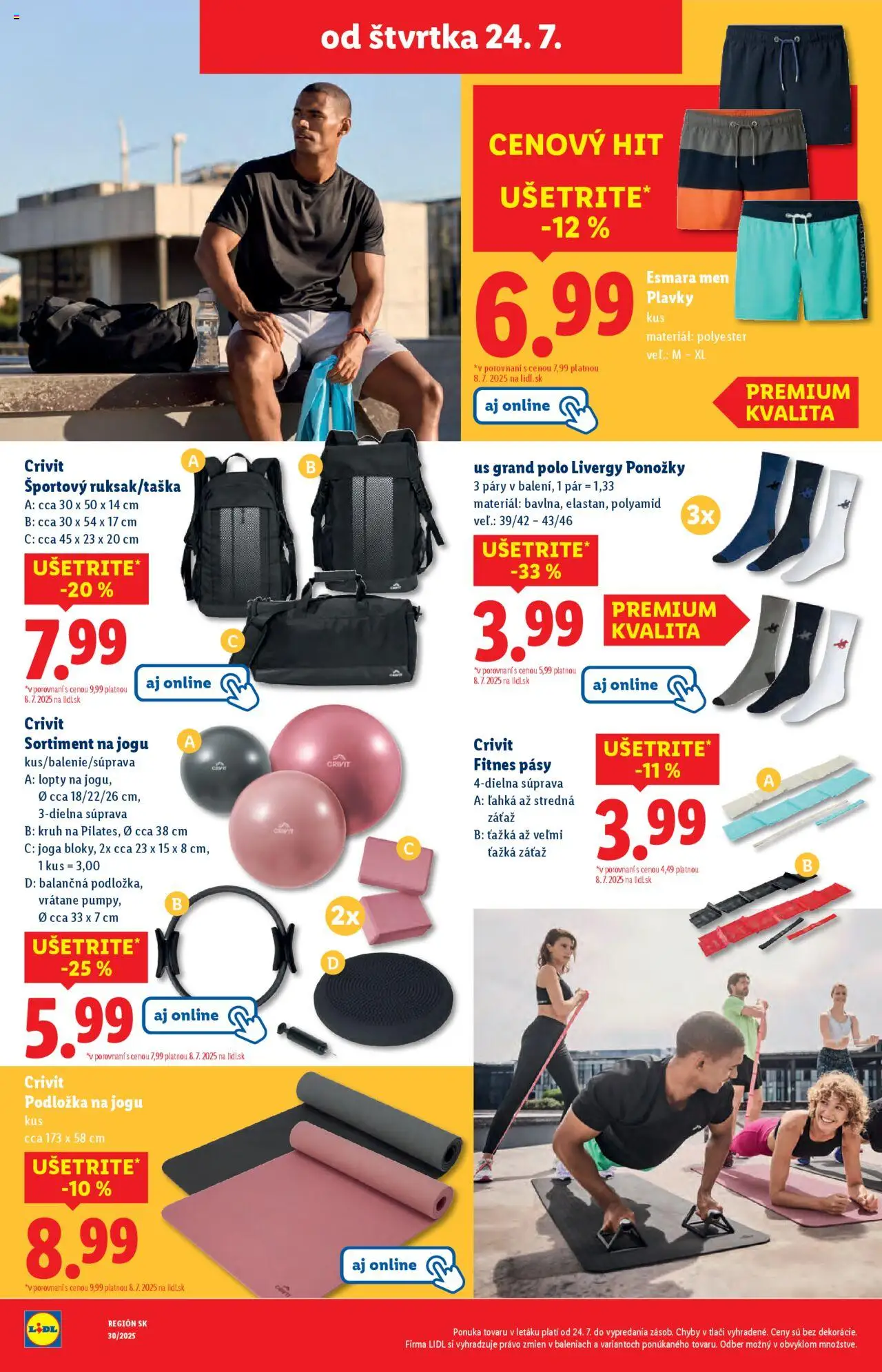 Lidl leták │ platný od 21.07.2025 | Strana: 65 | Produkty: Ponožky, Plavky