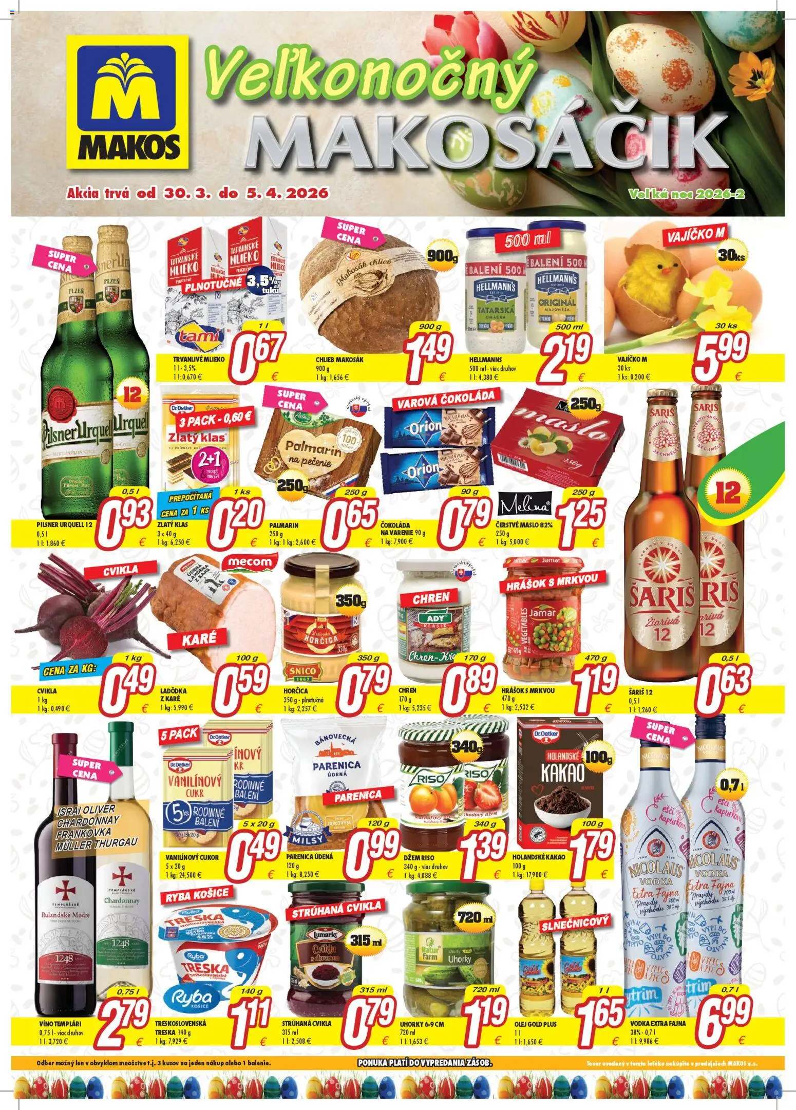 Nové Makos akcie – leták je platný od 30.03.2026 | Strana: 1
