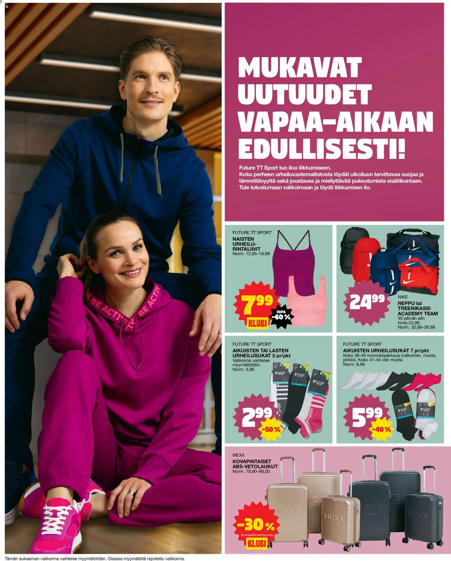 Tokmanni tarjoukset – voimassa 26.01.2026 alkaen | Sivu: 2 | Tuotteet: Rintaliivit, Reppu