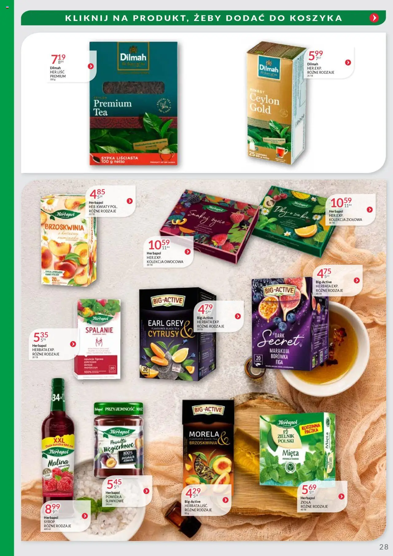 Eurocash Gazetka - Oferta Handlowa MR Południowy Wschód od 09.06.2025 | Strona: 28 | Produkty: Brzoskwinia, Syrop, Malina, Powidła śliwkowe