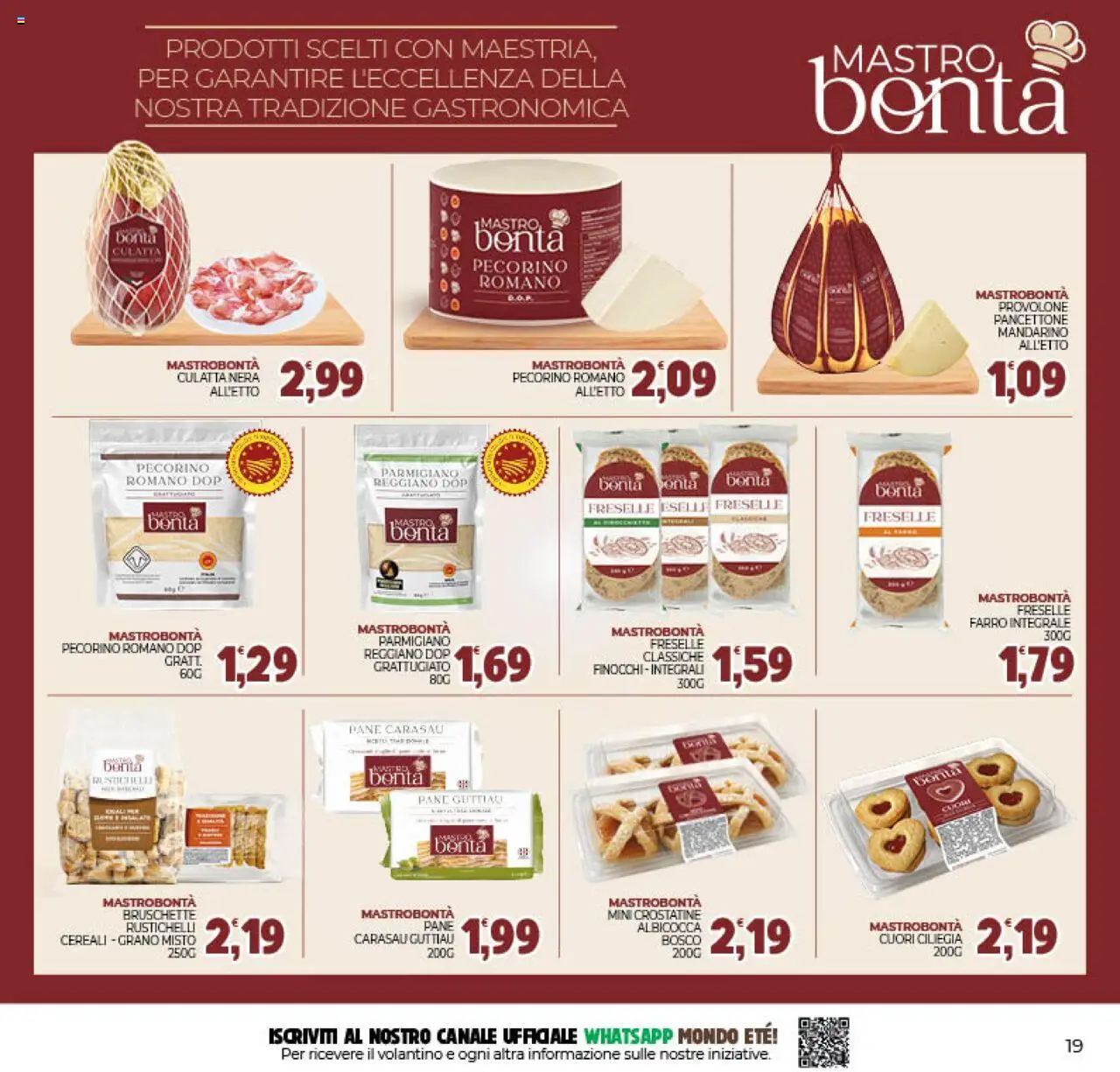 Volantino Eté del 10.10.2025 | Pagina: 19 | Prodotti: Provolone, Crostatine, Finocchi, Pecorino