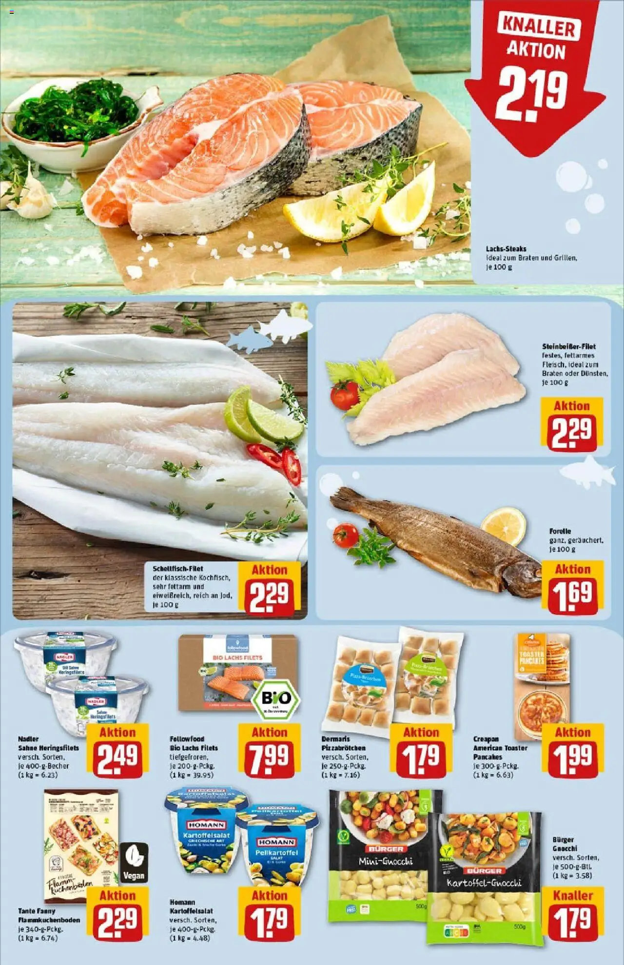 Rewe prospekt Rheinbach	 - gültig ab dem 06.07.2025 | Seite: 12 | Produkte: Lachs, Pizza, Sahne, Salat