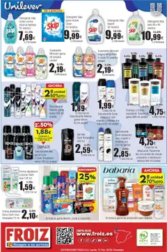 Froiz folleto │ válido desde el 22.07.2025 | Página: 16 | Productos: Crema depilatoria, Detergente, Aceite, Suavizante