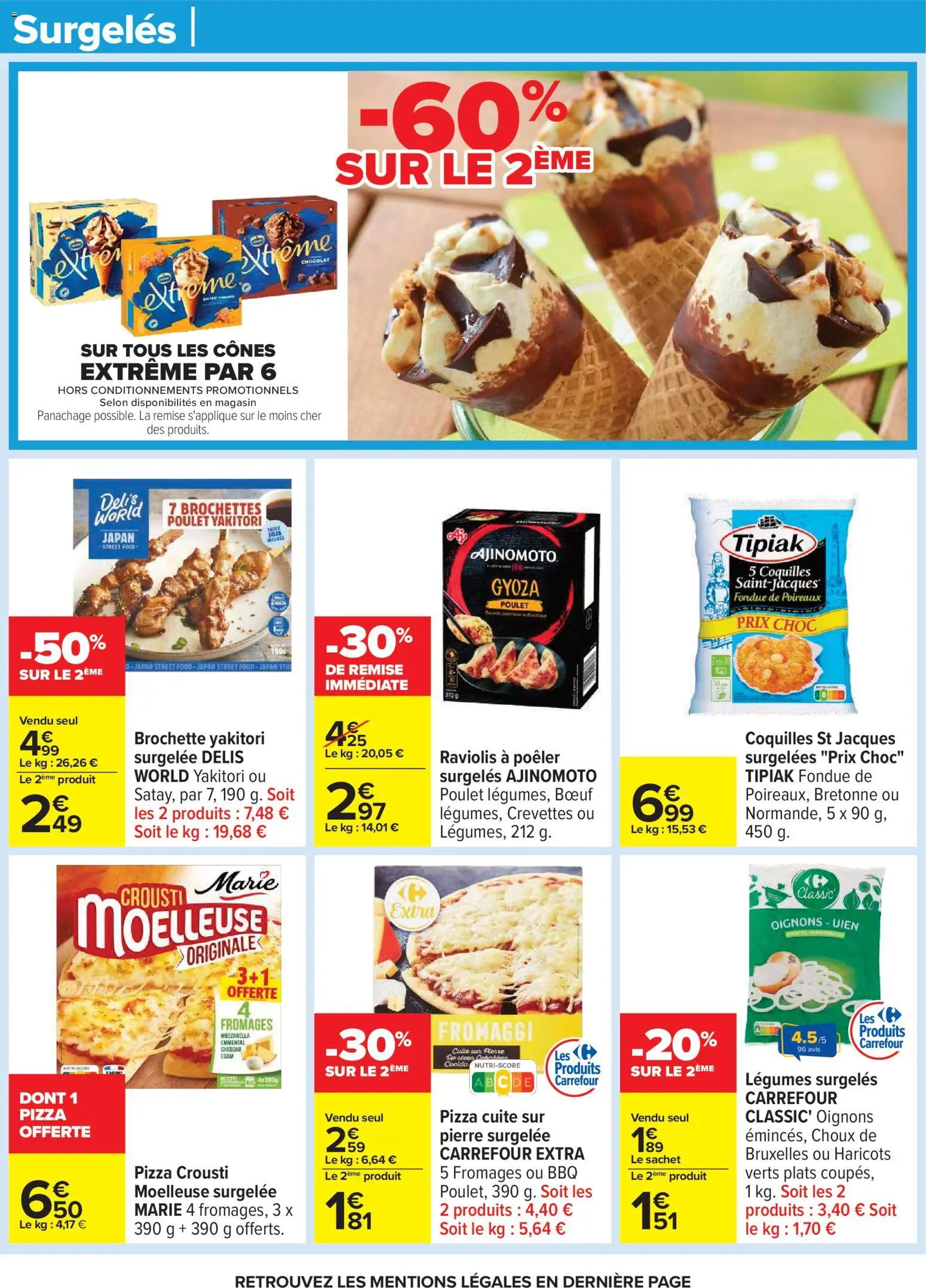 {H1} | Page: 42 | Produits: Poireaux, Crevettes, Chocolat, Pizza