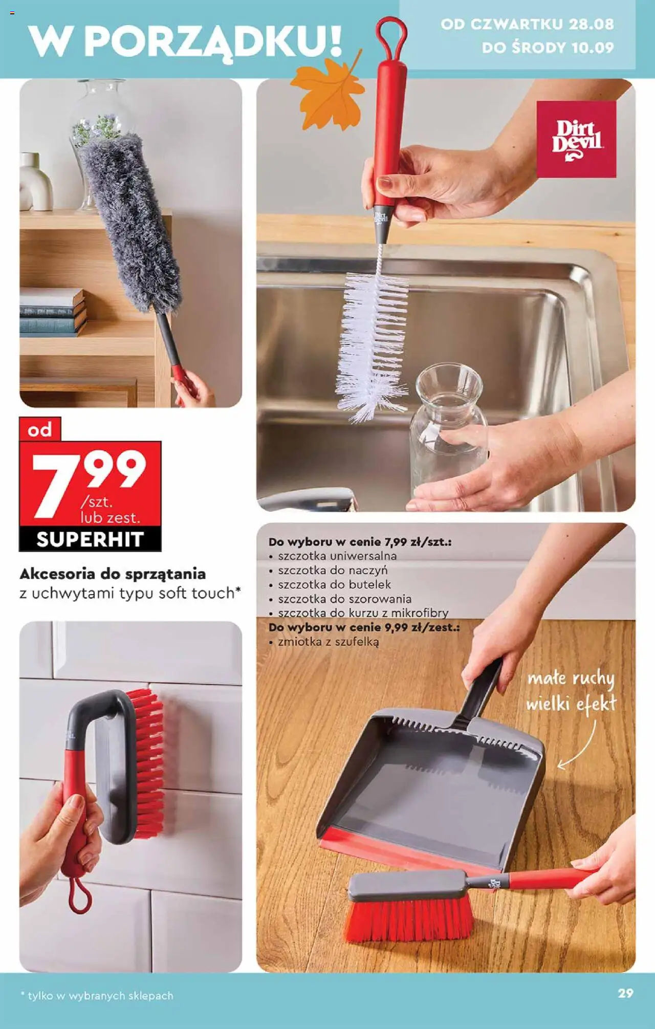 Biedronka gazetka - Hity i inspiracje od 25.08.2025 | Strona: 29 | Produkty: Szczotka