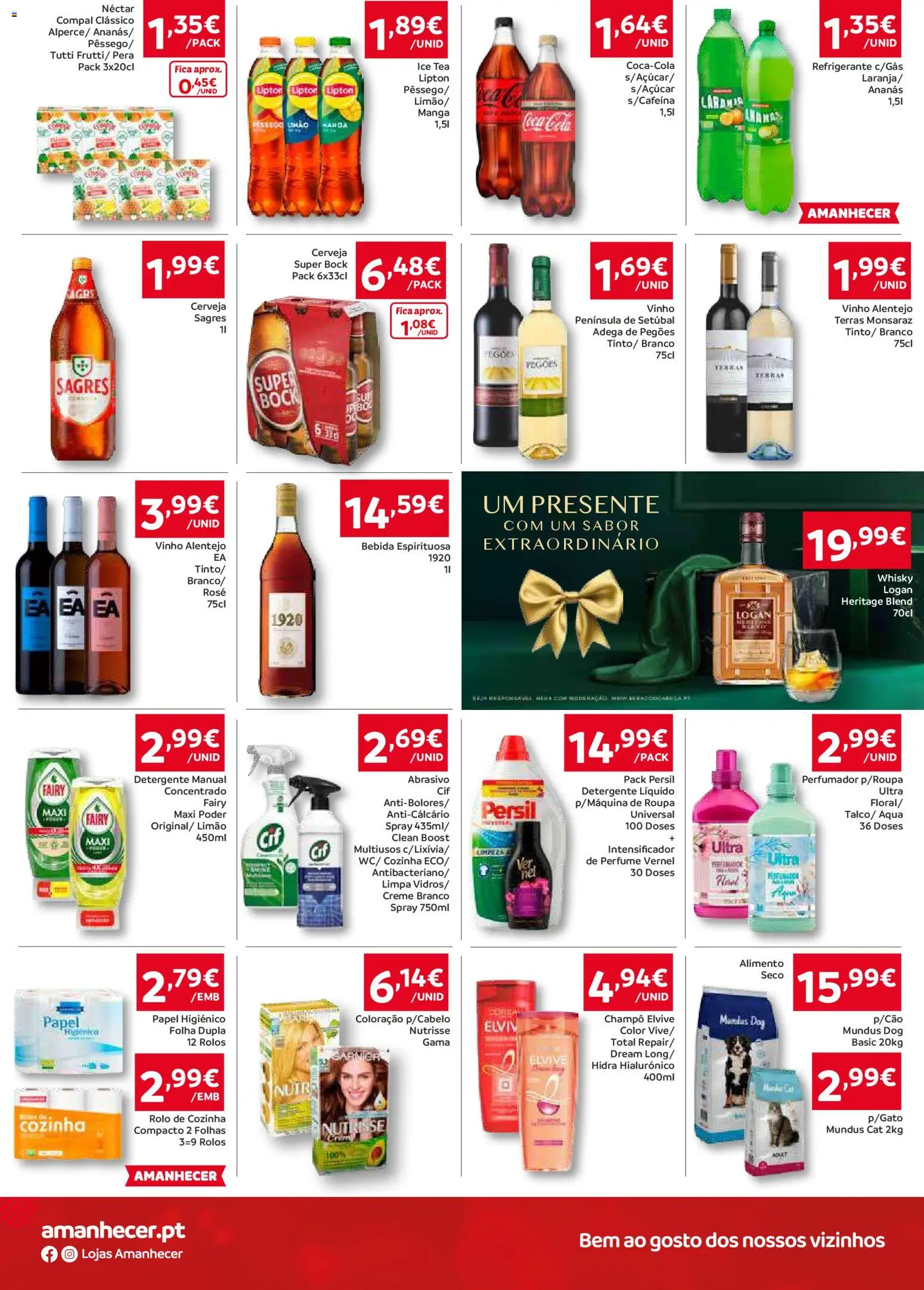 Amanhecer Folheto Madeira │ válido de 27.11.2025 | Página: 4 | Produtos: Super bock, Cerveja, Persil, Creme