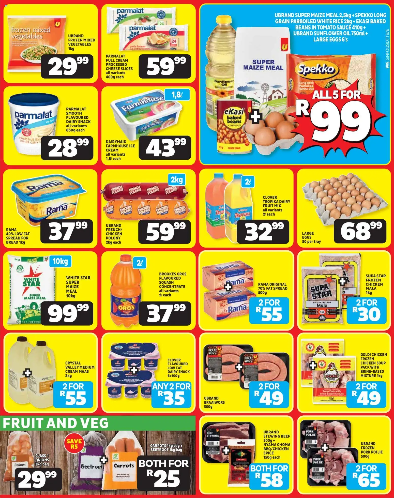 New Usave catalogue – valid from 23.02.2026 | Page: 3 | Products: Tray, Cheese, Oil, Cream