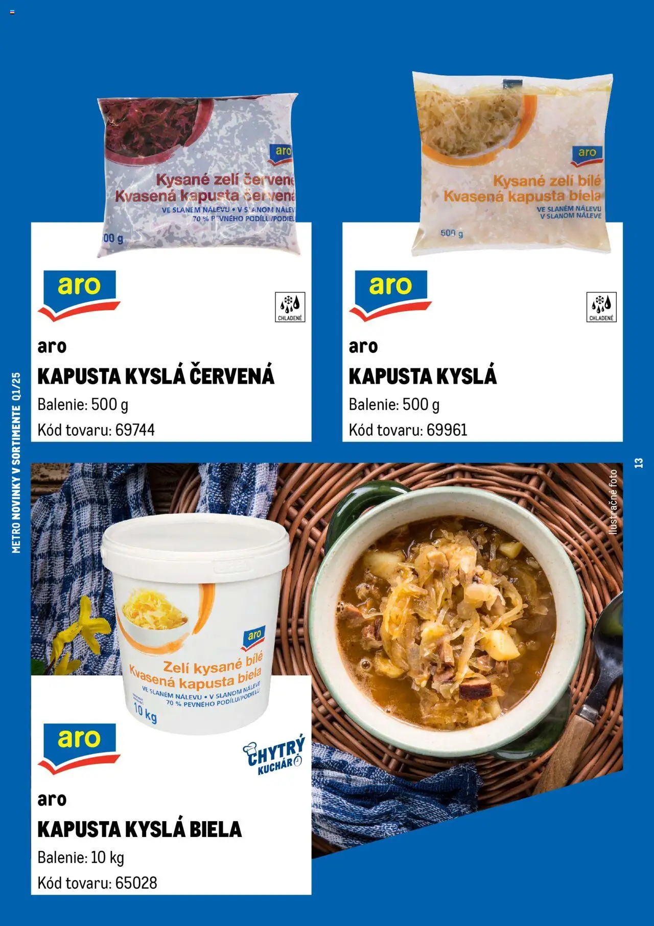 Metro novinky v sortimente │ platný od 01.01.2025 | Strana: 13 | Produkty: Kapusta, Kapusta biela, Kapusta červená