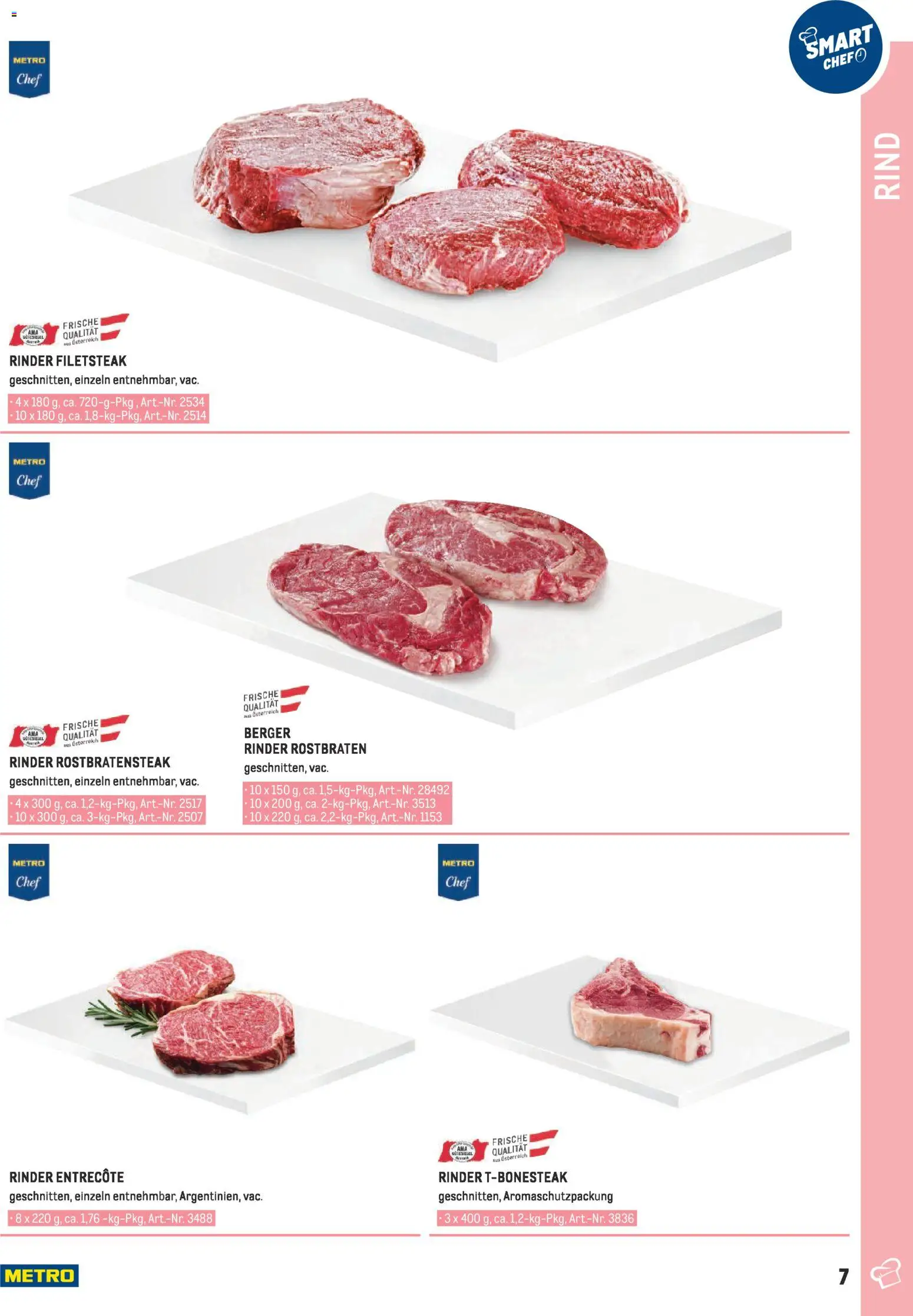 Metro angebote - Smart Chef Fleisch gültig ab 01.01.2026 | Seite: 7