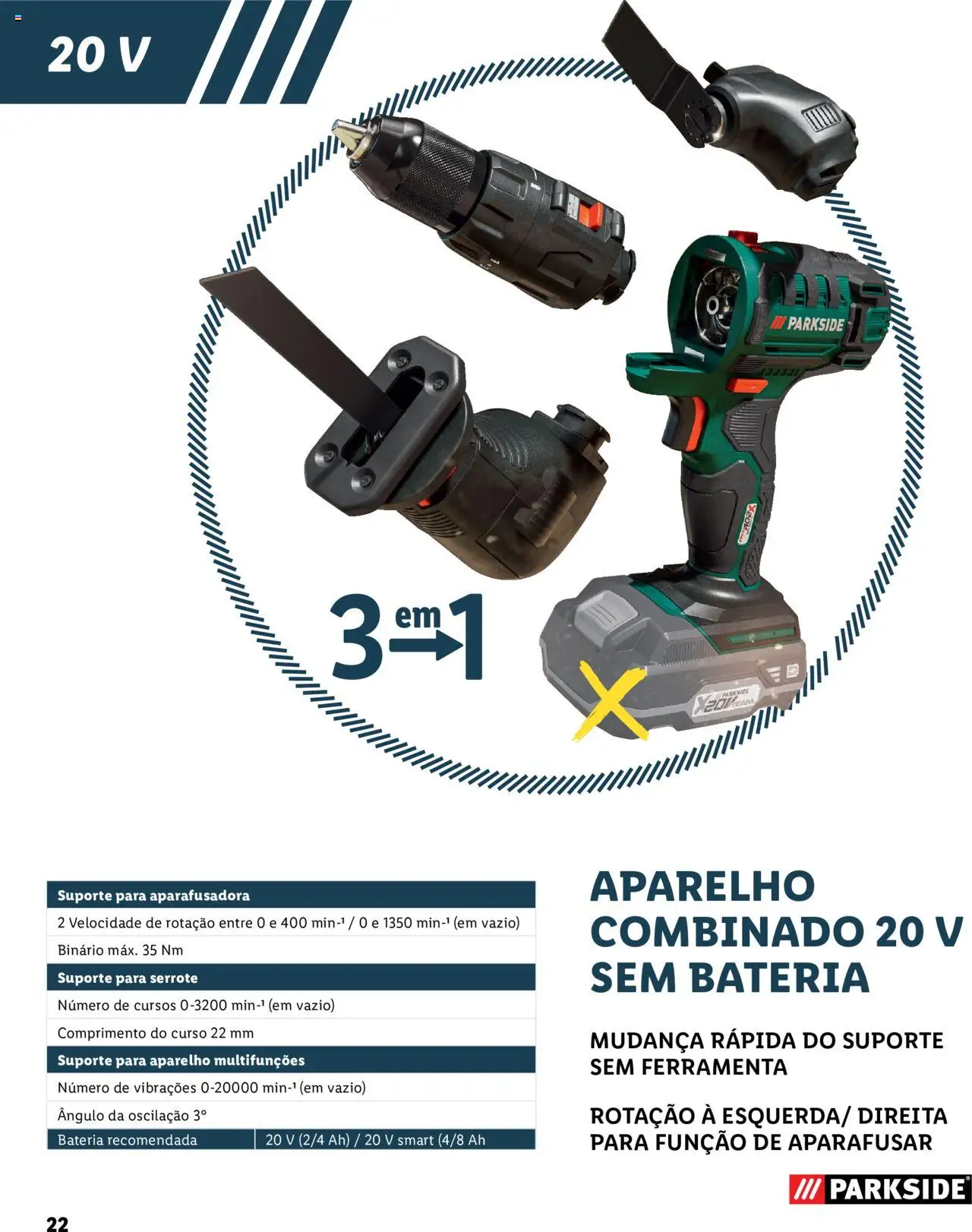 Lidl Baterias E Ferramentas │ válido de 02.02.2023 | Página: 22
