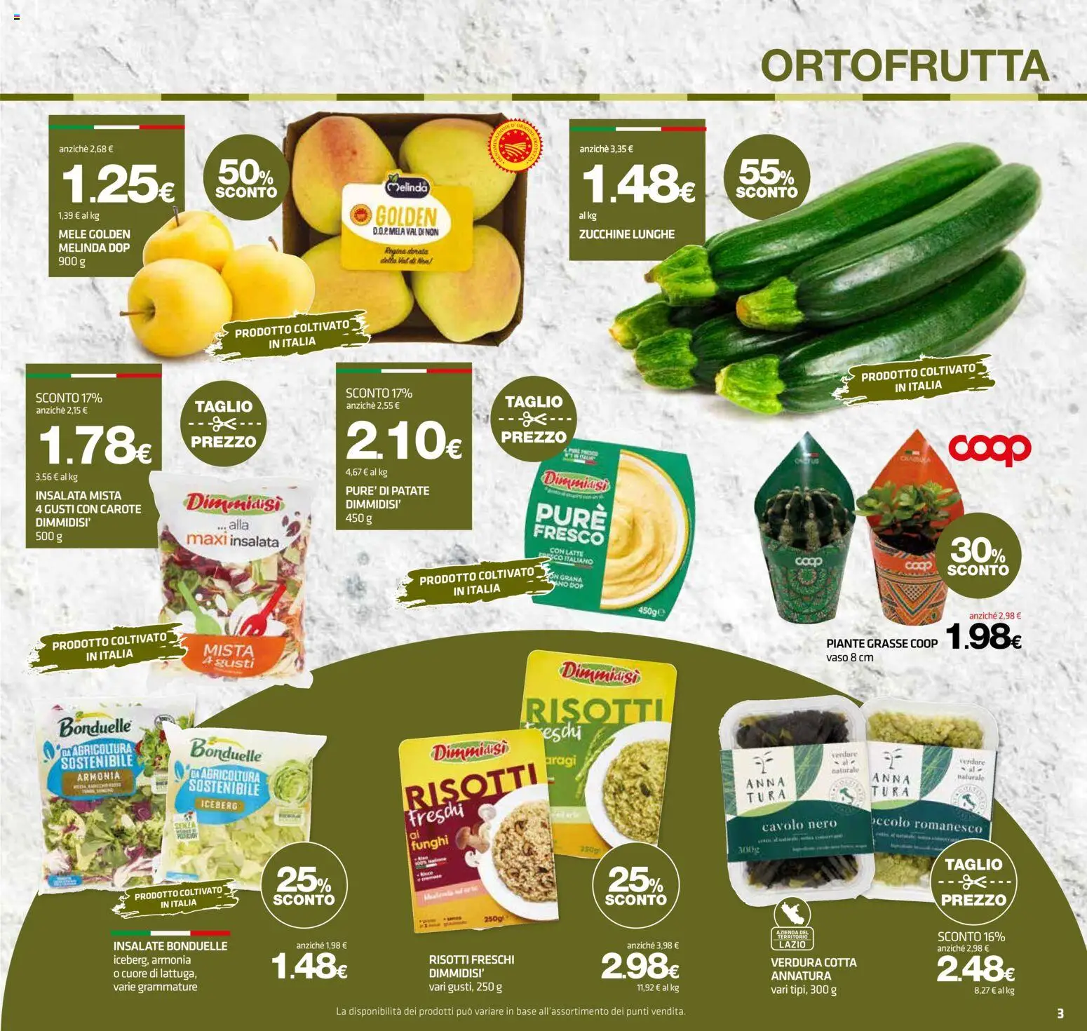 Volantino Superconti del 08.04.2026 | Pagina: 3 | Prodotti: Mele, Verdure, Funghi, Zucchine
