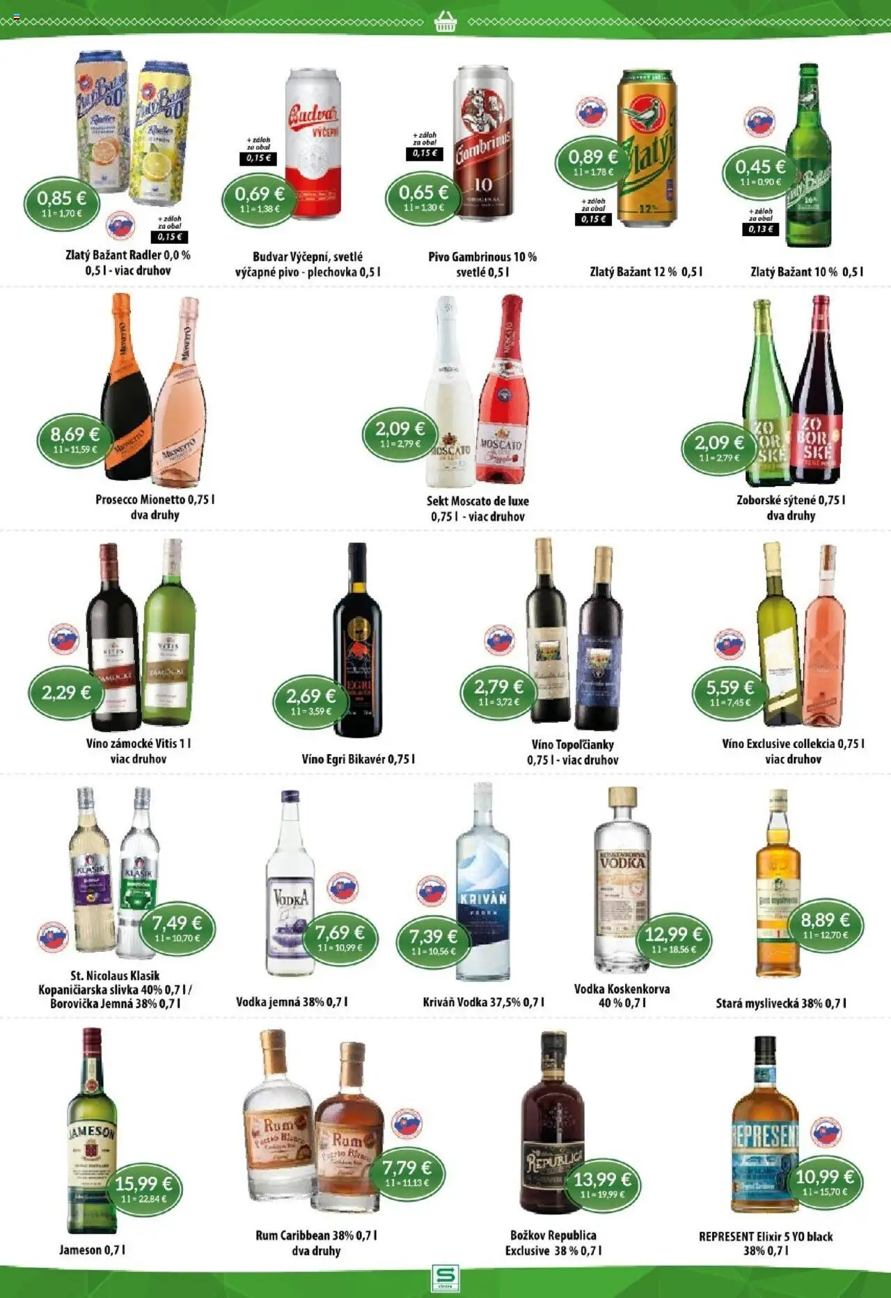 Sintra leták │ platný od 17.07.2025 | Strana: 9 | Produkty: Víno, Borovička, Radler, Vodka