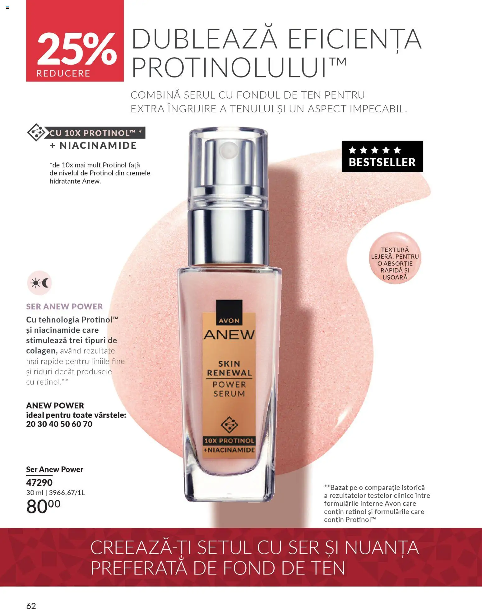 Noul catalog Avon – valabil de la 01.12.2025 | Pagină: 64 | Produse: Fond de ten, Serum