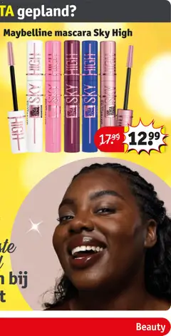 Maybelline mascara Sky High, Maybelline Sky High mascara in various colors. - Voorbeeld van een folder van Kruidvat, geldig van 02.12.2025 | Pagina: 69