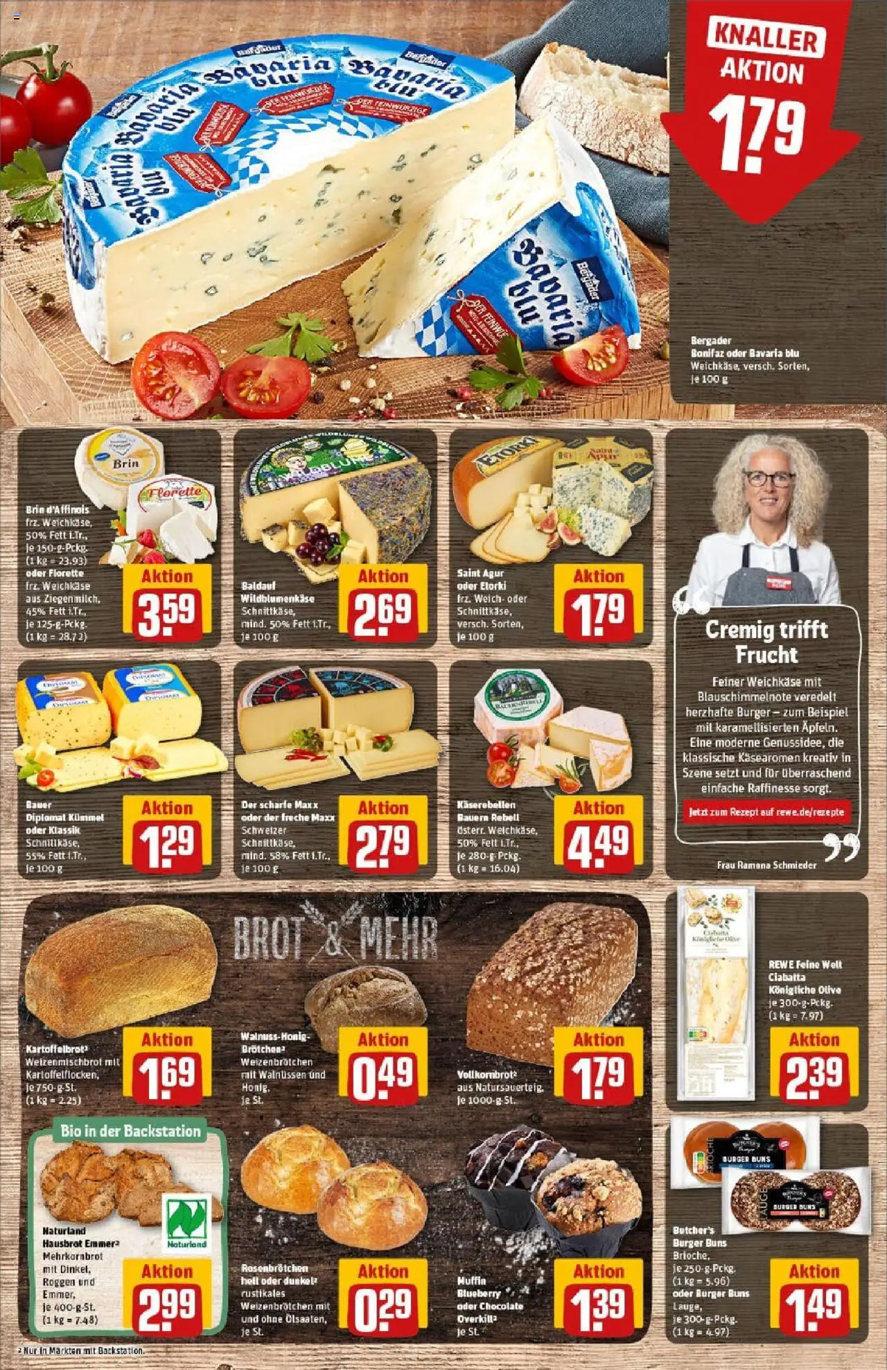 Rewe prospekt Elsterwerda	 - gültig ab dem 24.08.2025 | Seite: 13 | Produkte: Vollkornbrot, Burger, Burger bun, Brot