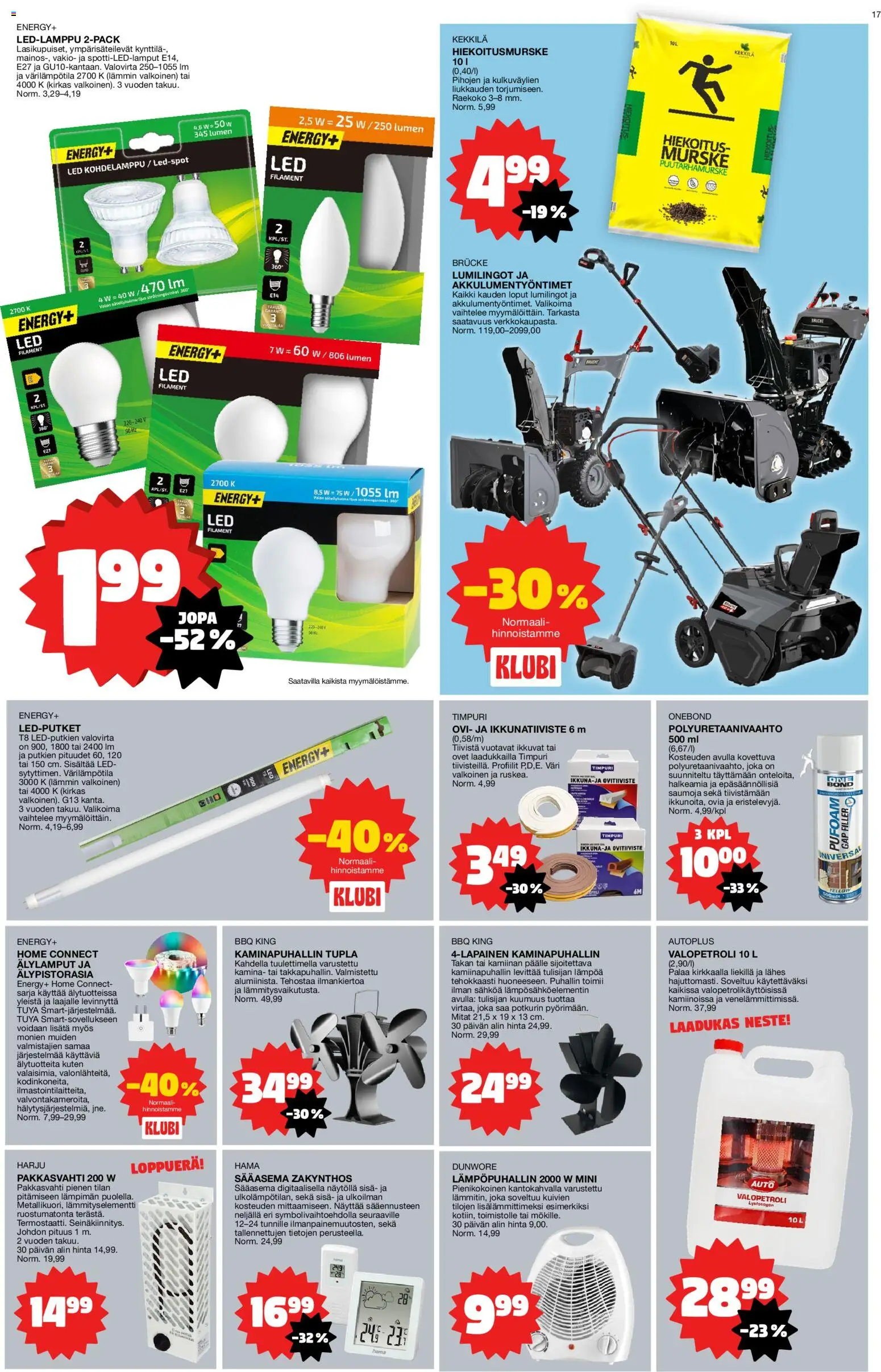 Tokmanni tarjoukset – voimassa 02.02.2026 alkaen | Sivu: 17 | Tuotteet: Älypistorasia, Sääasema