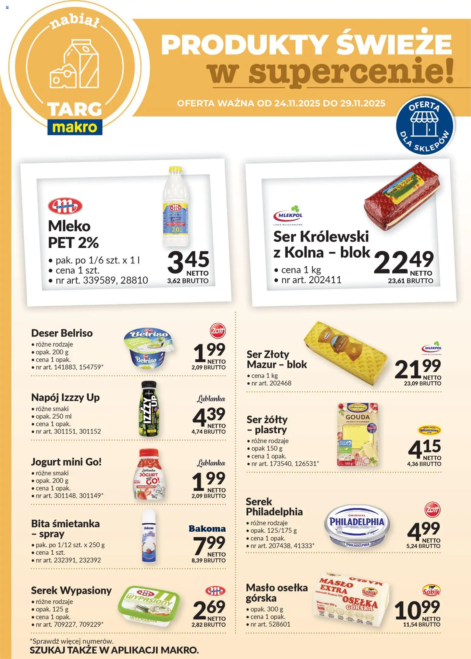 Makro Gazetka - Oferta świeża w super cenach od 24.11.2025 | Strona: 1
