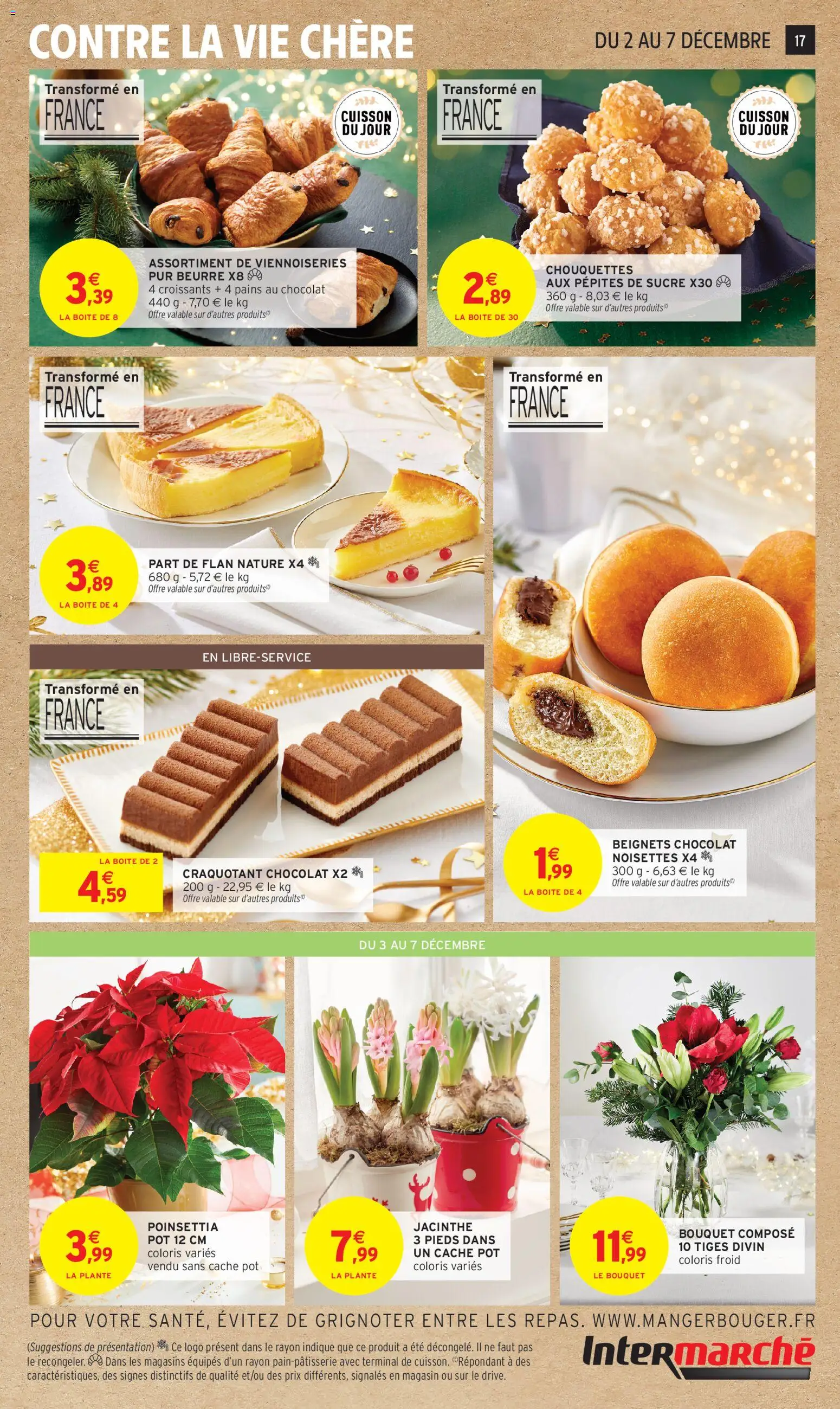 {H1} | Page: 17 | Produits: Sucre, Poinsettia, Viennoiseries, Beurre