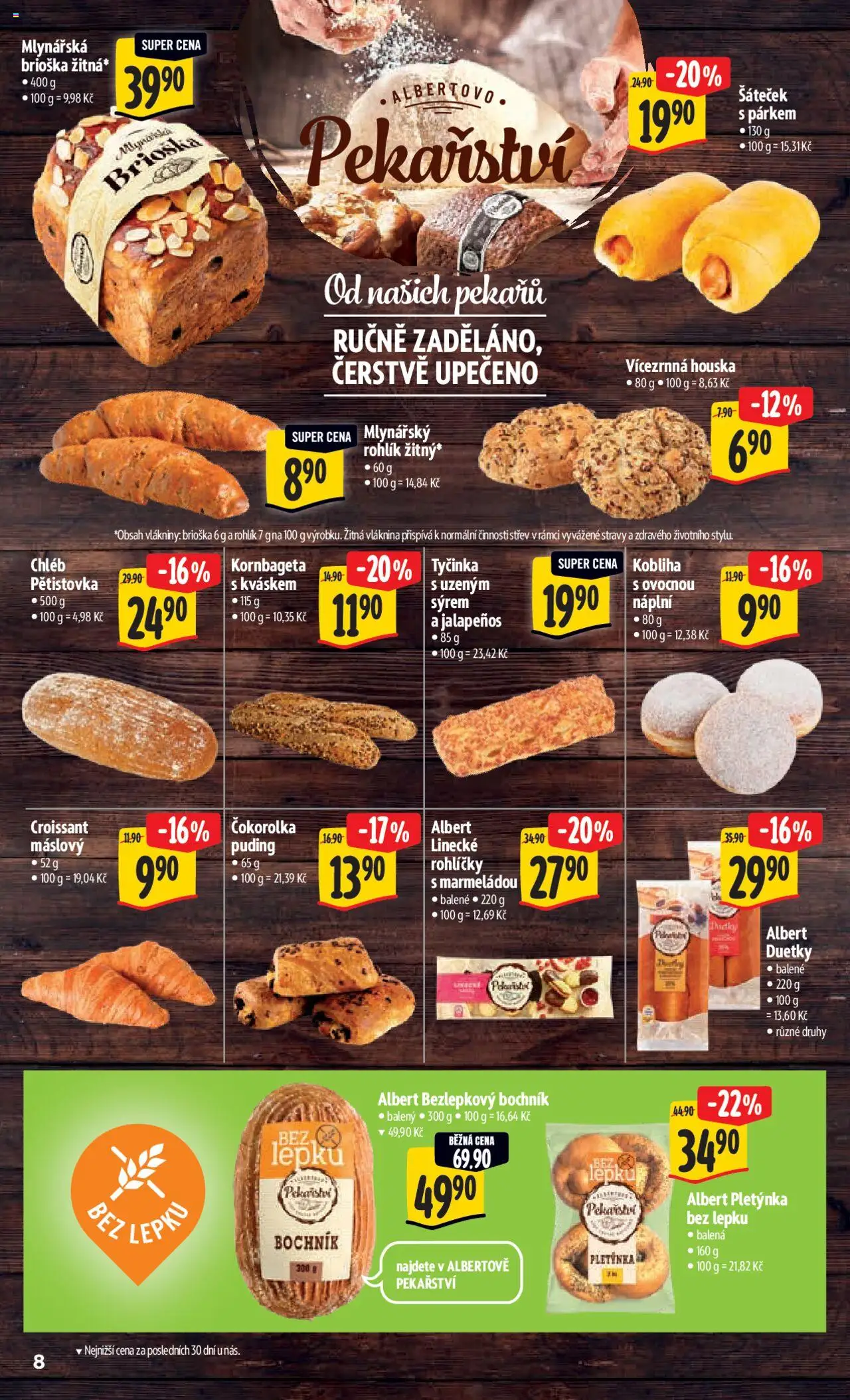 Albert leták - Hypermarket od 04.06.2025 | Strana: 15 | Produkty: Brioška, Chléb, Rohlík, Jalapeňos