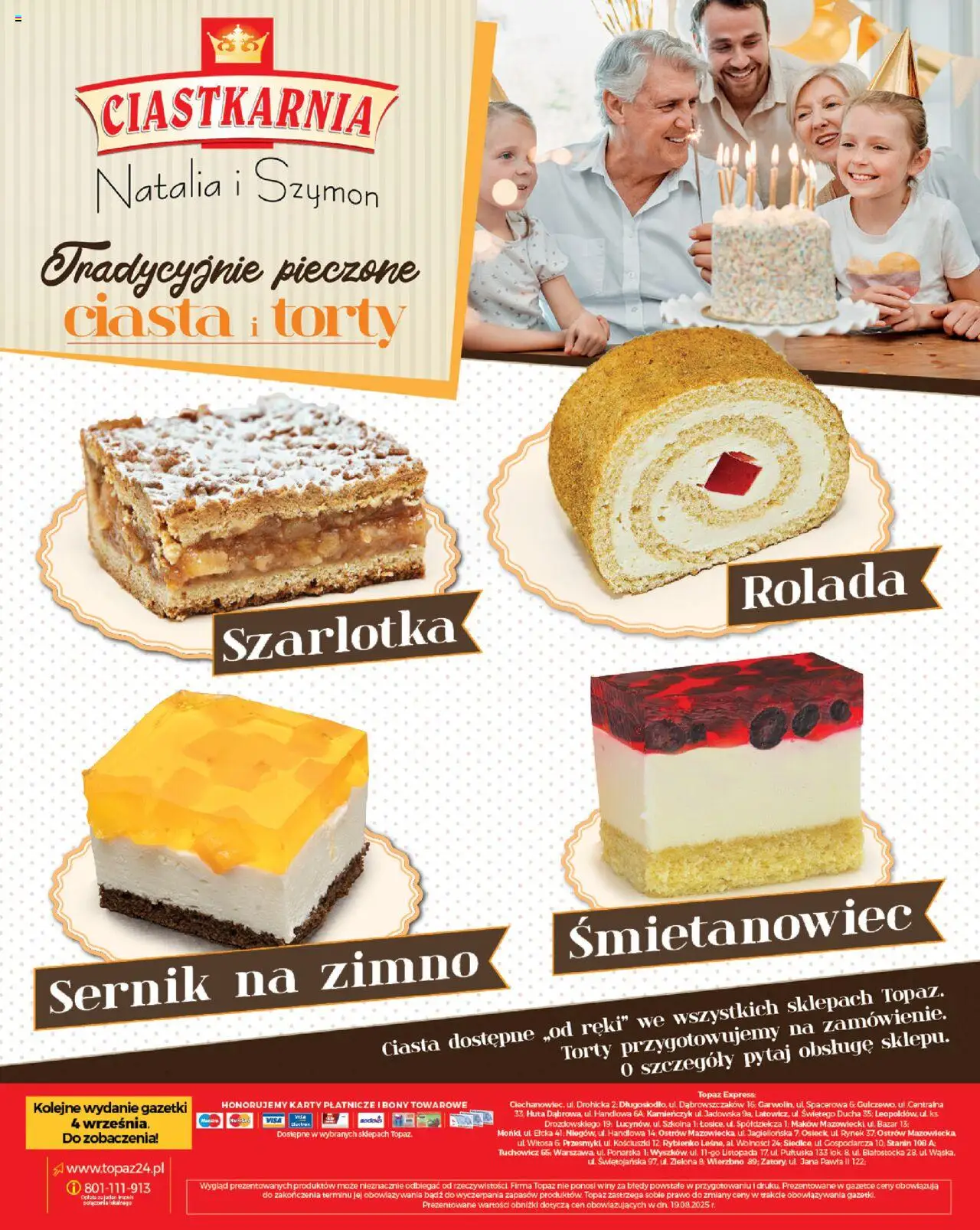 Topaz Gazetka - Express od 28.08.2025 | Strona: 28 | Produkty: Rolada