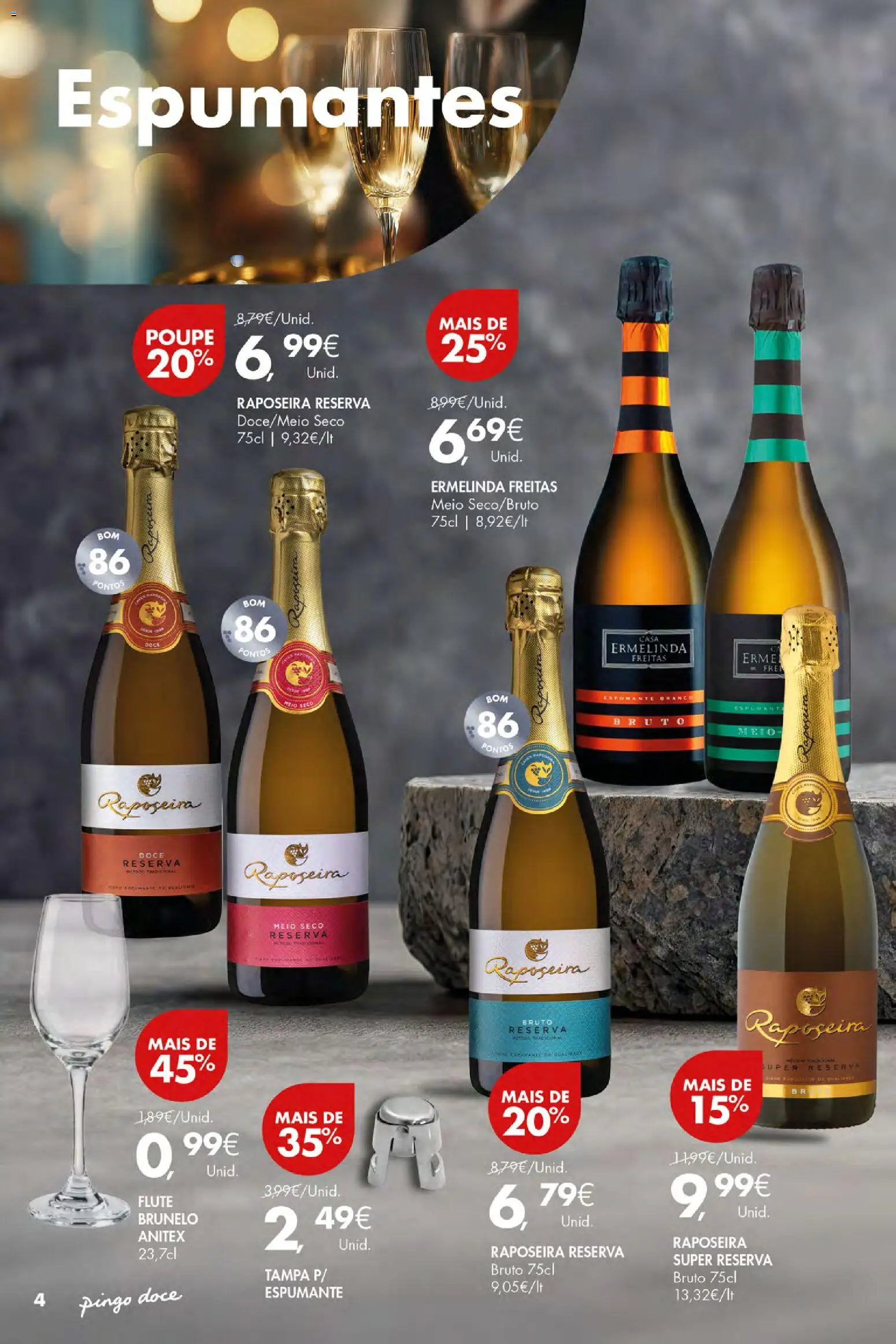 Pingo Doce Vinhos e Sabores de Portugal Açores │ válido de 15.01.2026 | Página: 4 | Produtos: Espumante