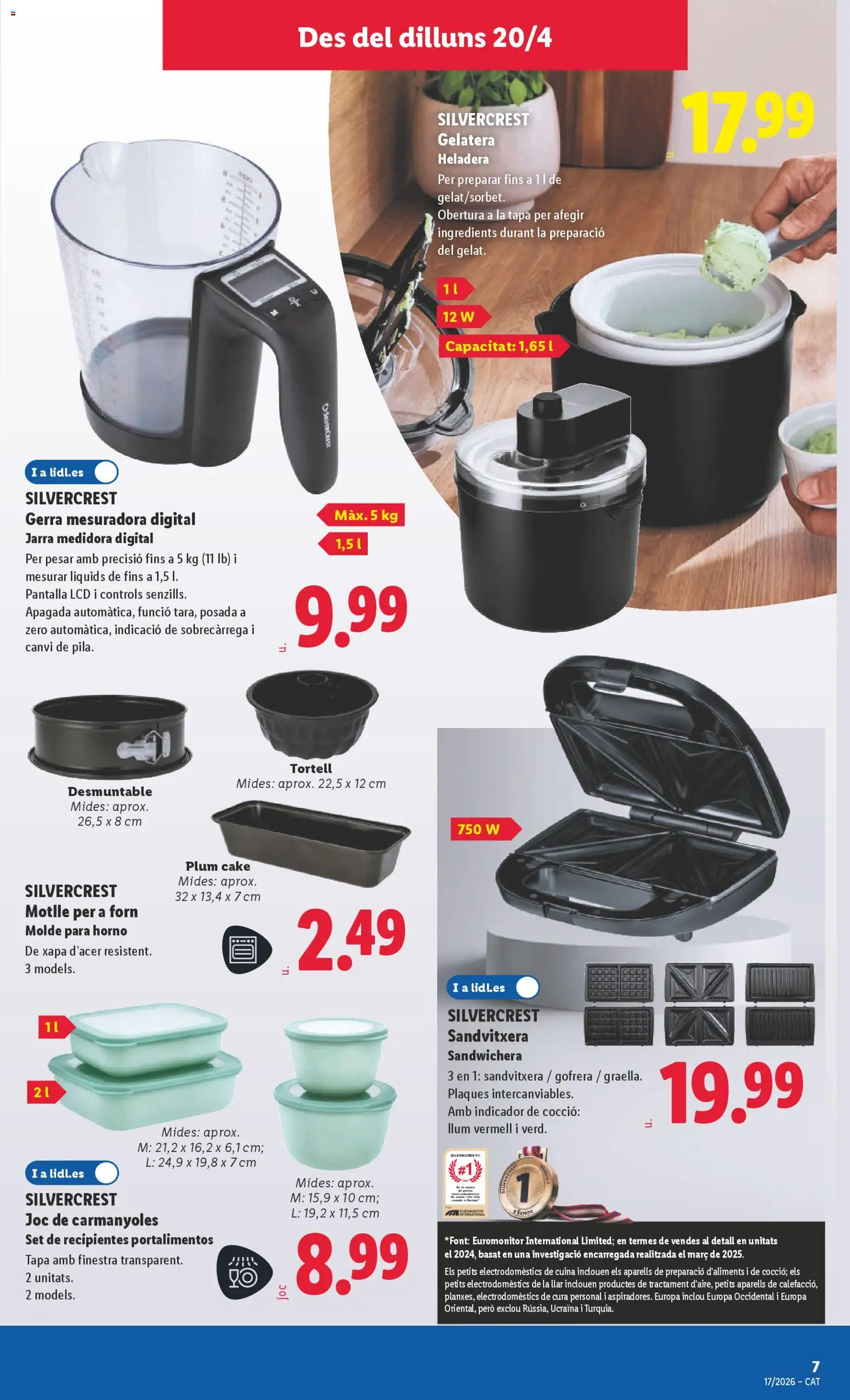 Lidl folleto de bazar │ válido desde el 20.04.2026 | Página: 15 | Productos: Horno, Sandwichera