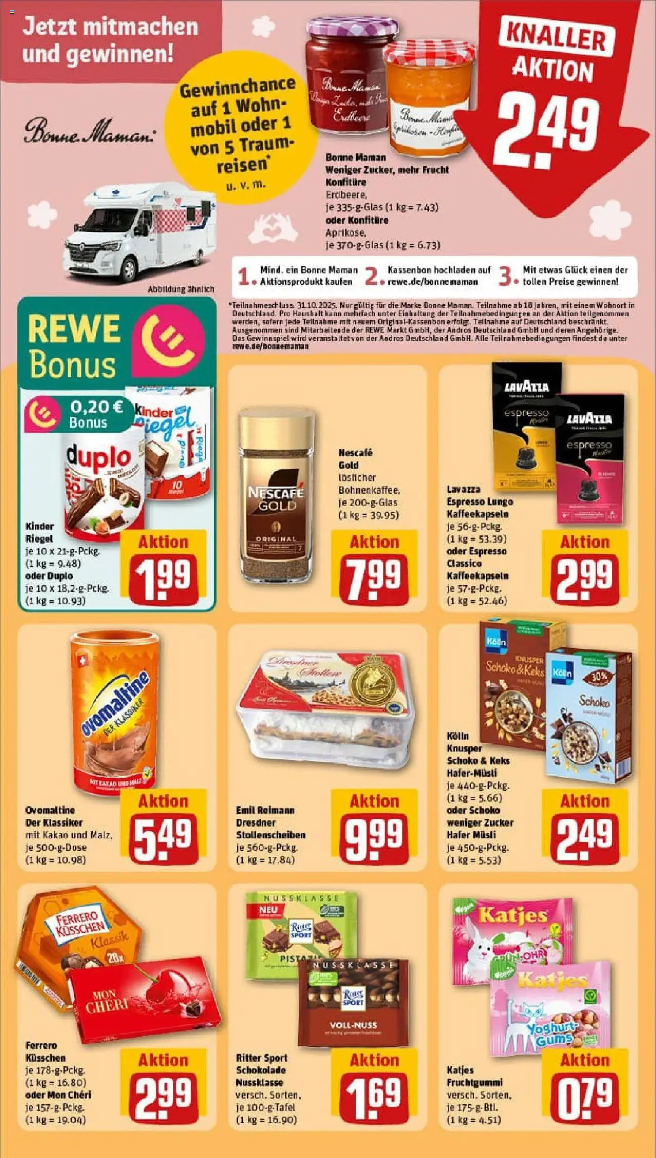 Rewe prospekt Bargteheide	 – gültig ab 06.10.2025 | Seite: 25 | Produkte: Lavazza, Nescafe, Schokolade, Mon cheri