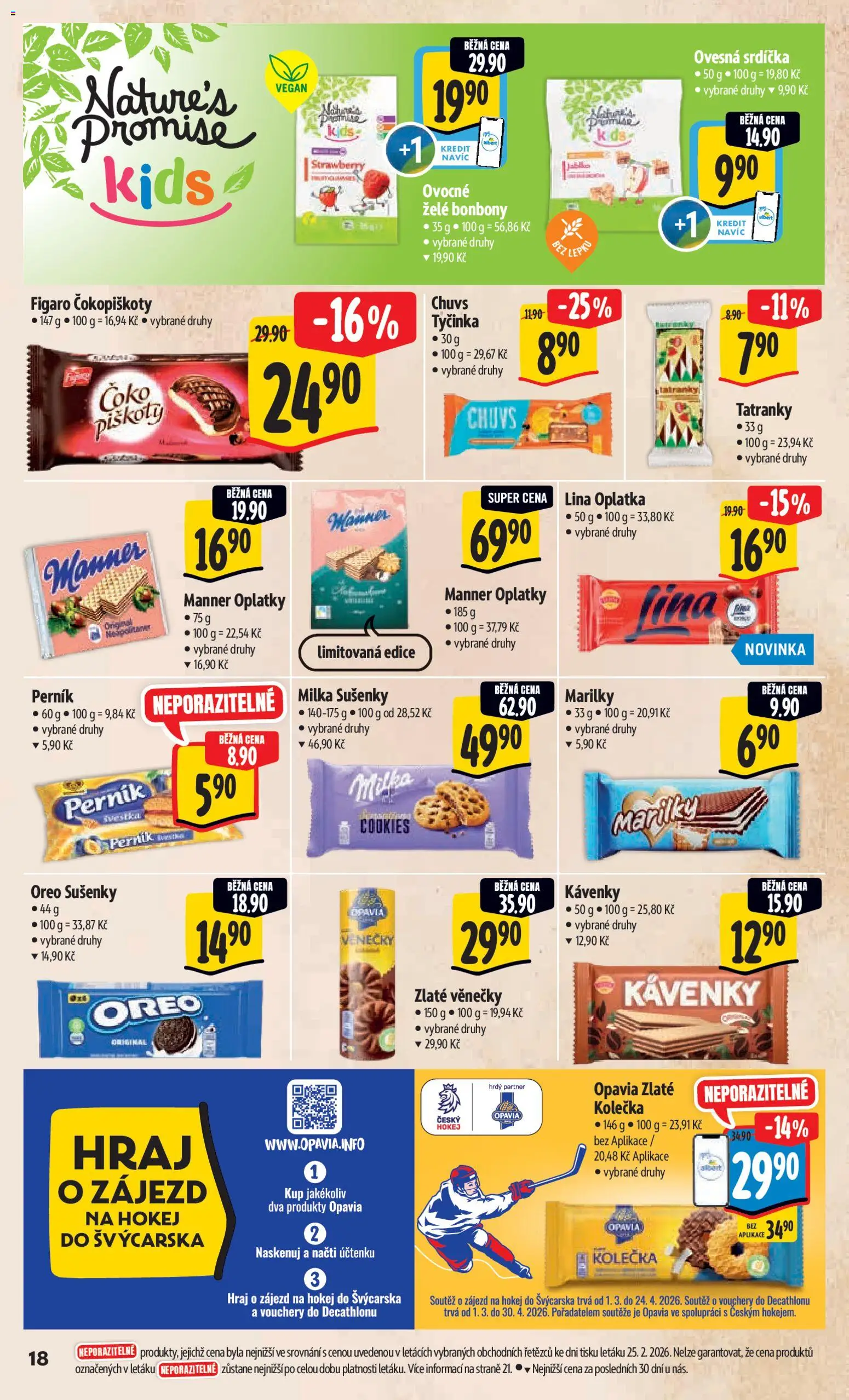 Albert leták - Hypermarket od 04.03.2026 | Strana: 26 | Produkty: Milka, Cookies, Oreo, Oplatky