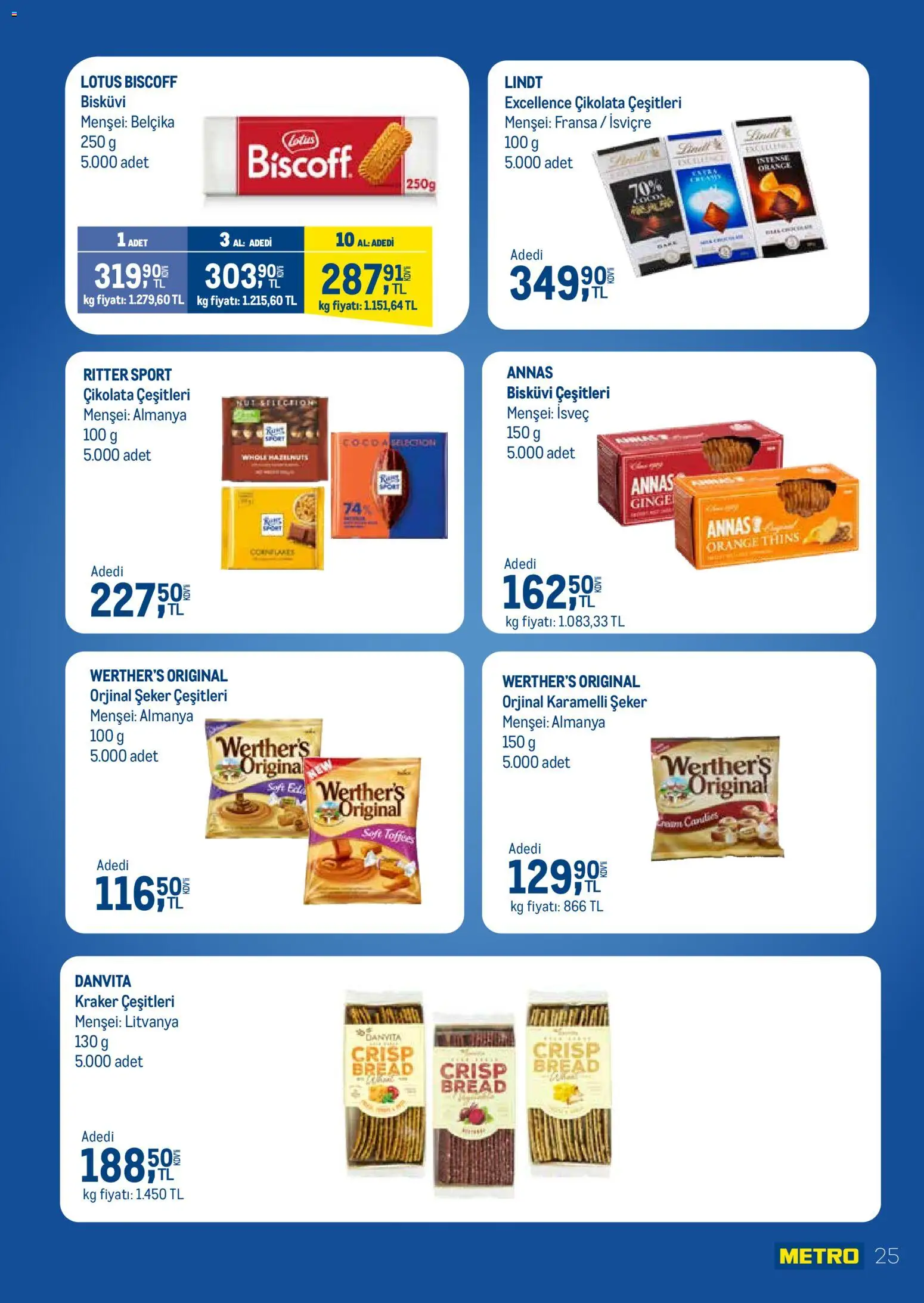 Metro - İşletmenizin Tüm İhtiyaçları - 17.03.2026 tarihinden itibaren geçerlidir | Sayfa: 25 | Ürünler: Çikolata, Şeker, Bisküvi