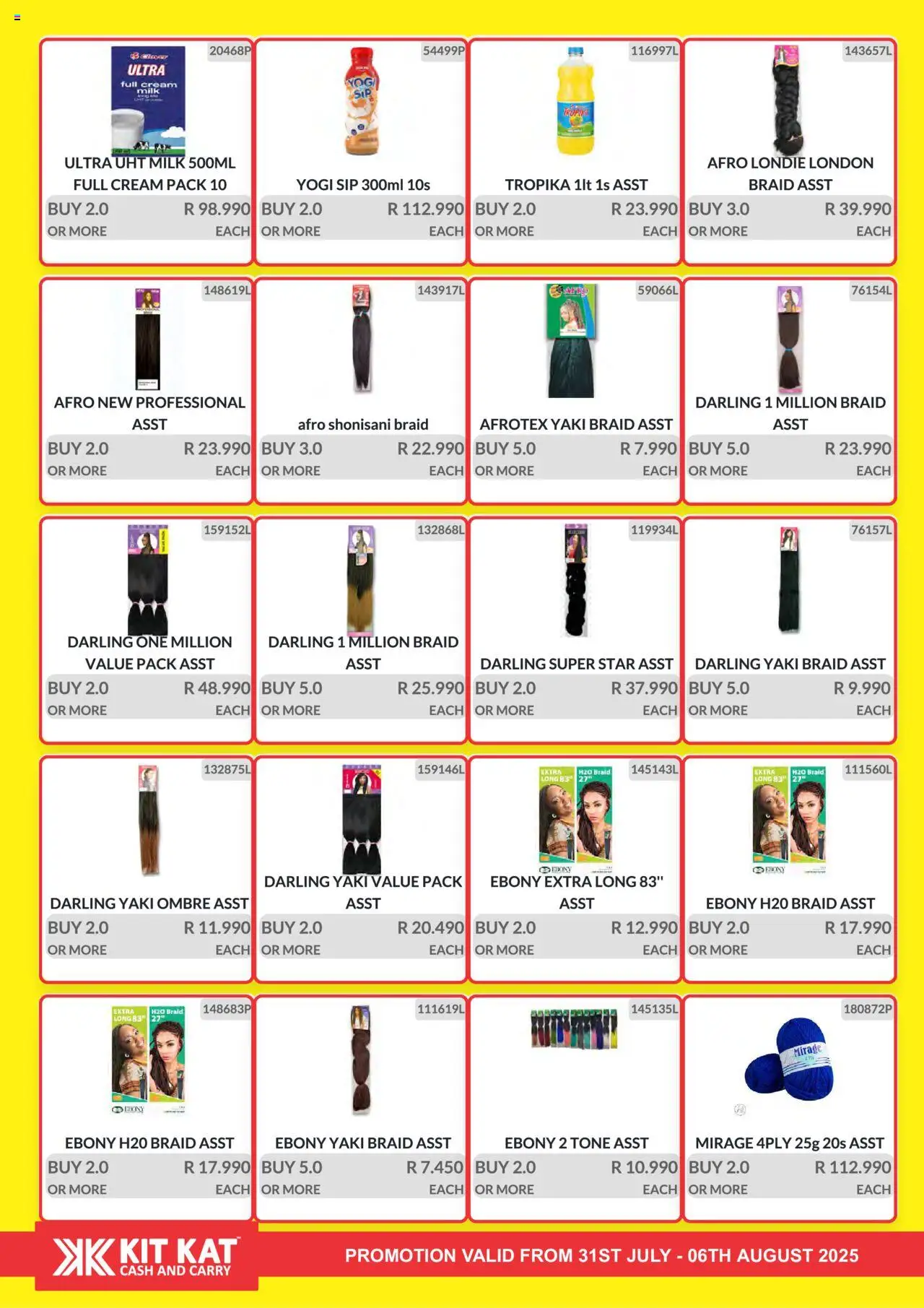 KIT KAT Cash & Carry Weekly Traders Special │ valid from 31.07.2025 | Page: 13 | Products: Milk, Cream