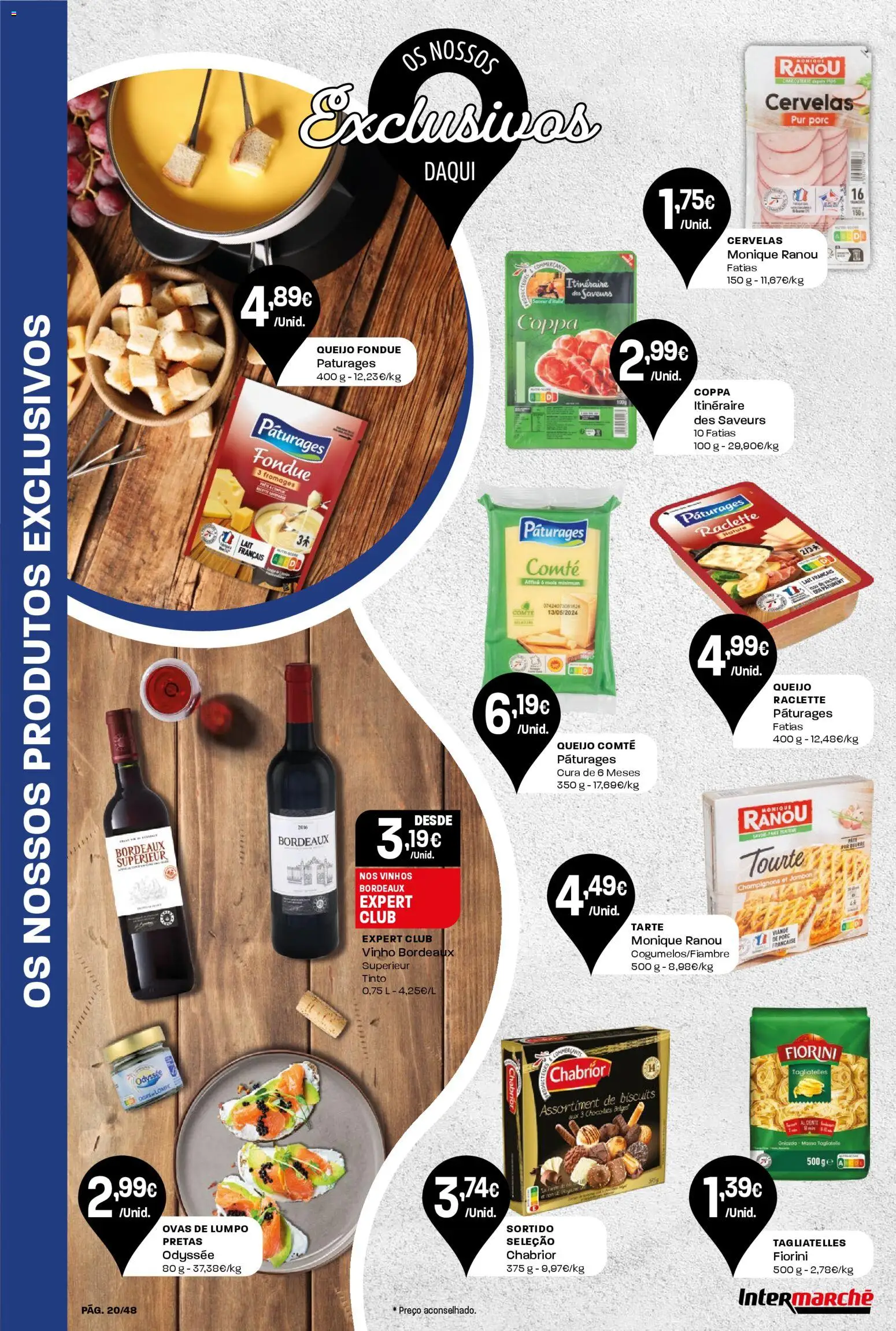Intermarché folheto │ válido de 11.12.2025 | Página: 20 | Produtos: Queijo, Vinho, Tarte
