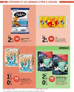E.Leclerc - Prévisualisation de E.Leclerc - Depenser moins 27 reveillon - mixte valide à partir de 23.12.2025 | Page: 22 | Produits: Sucre, Crackers, Sel, Chips
