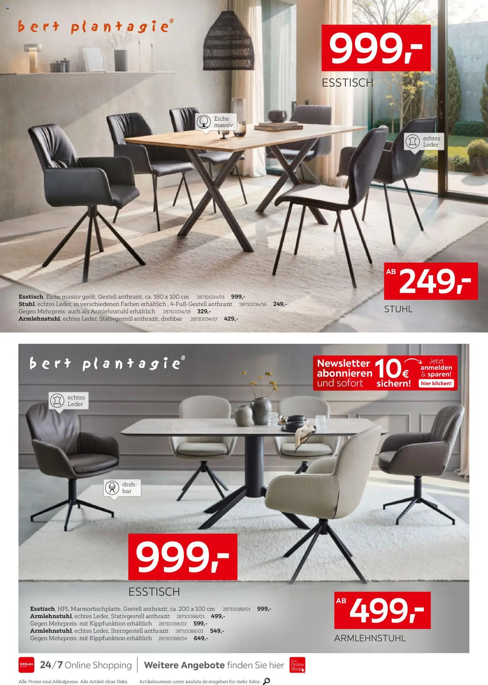 XXXL Lutz Speisen Spezial – gültig ab 22.02.2026 | Seite: 16 | Produkte: Esstisch, Stuhl