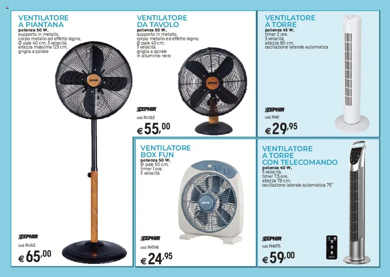 Volantino Brico OK del 03.03.2025 | Pagina: 3 | Prodotti: Ventilatore, Telecomando, Alluminio, Griglia