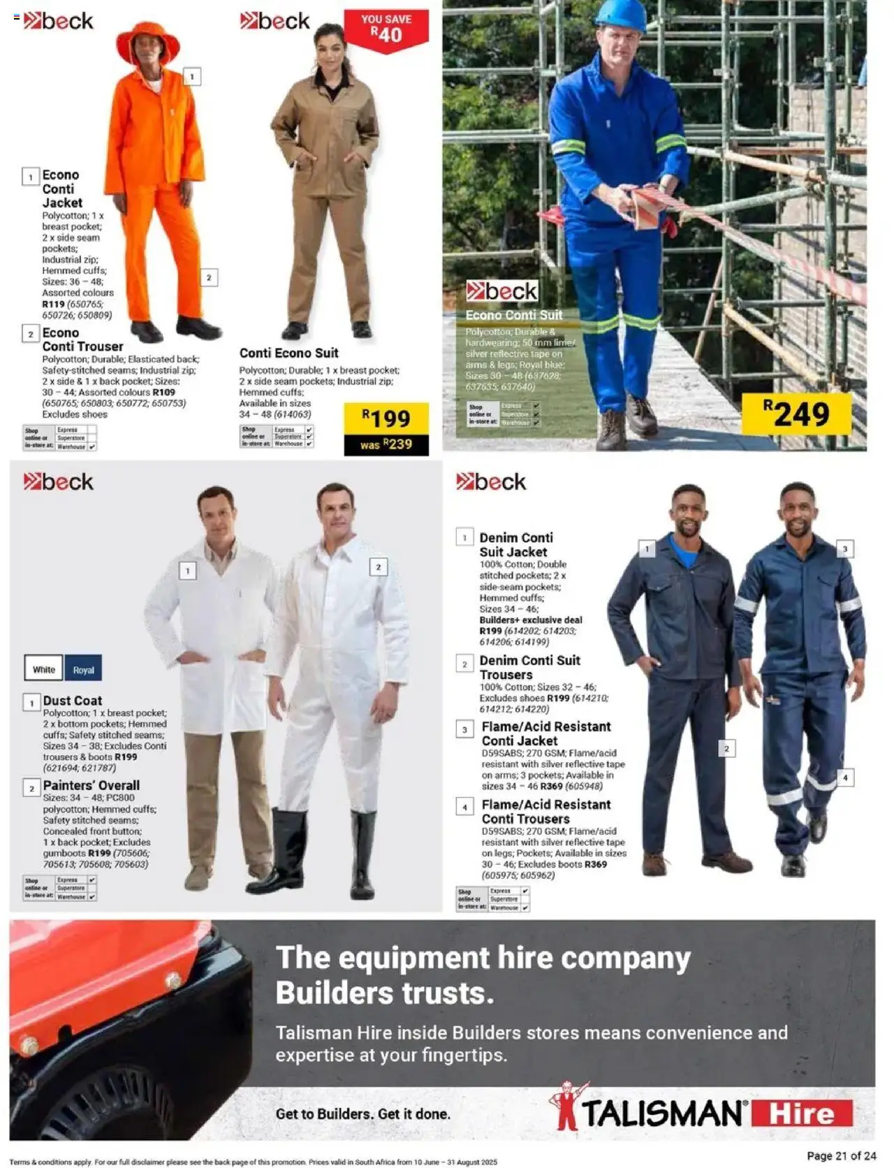 Builders - It's Tools That Can Keep Up Day │ valid from 10.06.2025 | Page: 21 | Products: Jacket, Coat, Boots, Tape
