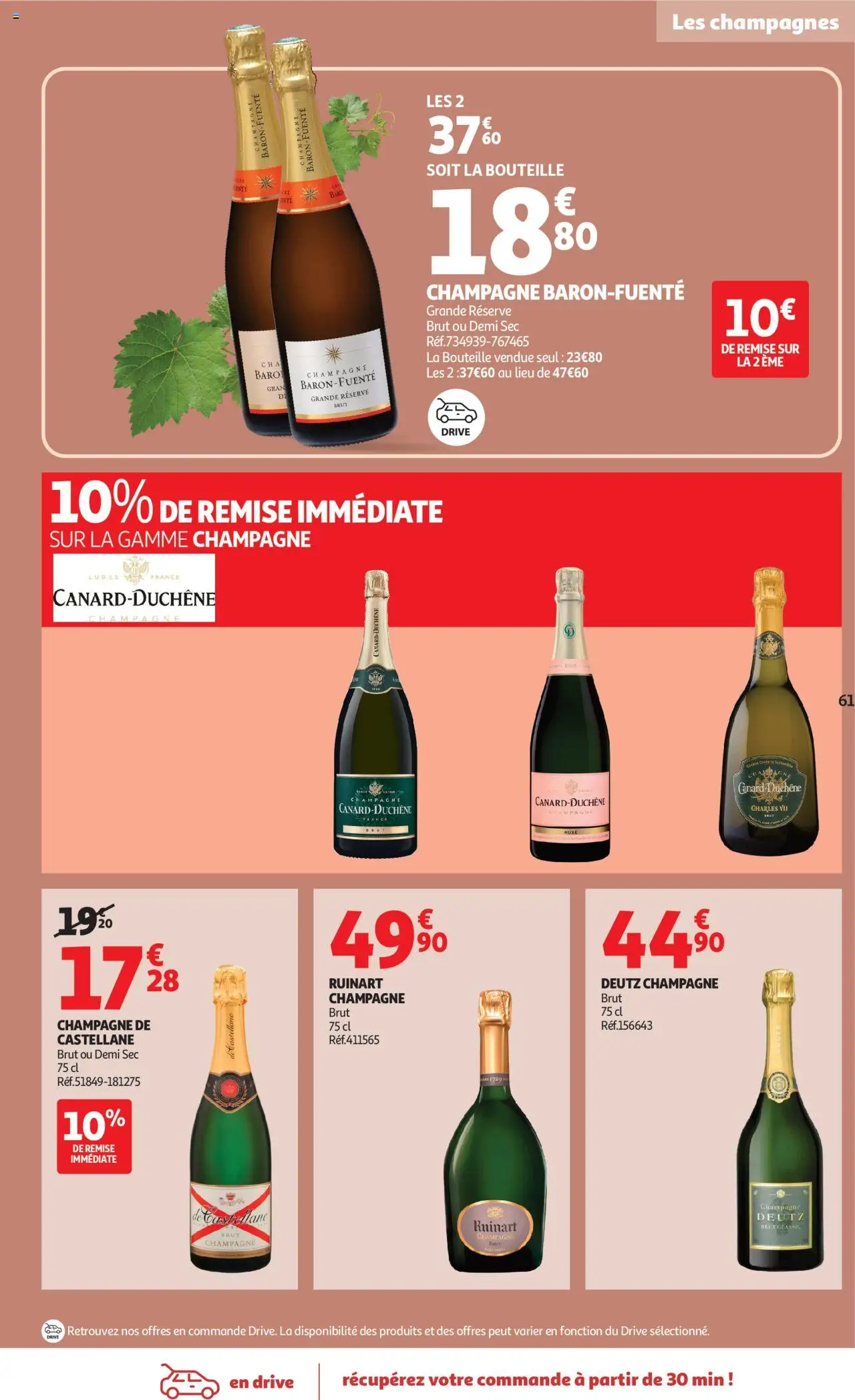 {H1} | Page: 61 | Produits: Champagne brut, Champagne
