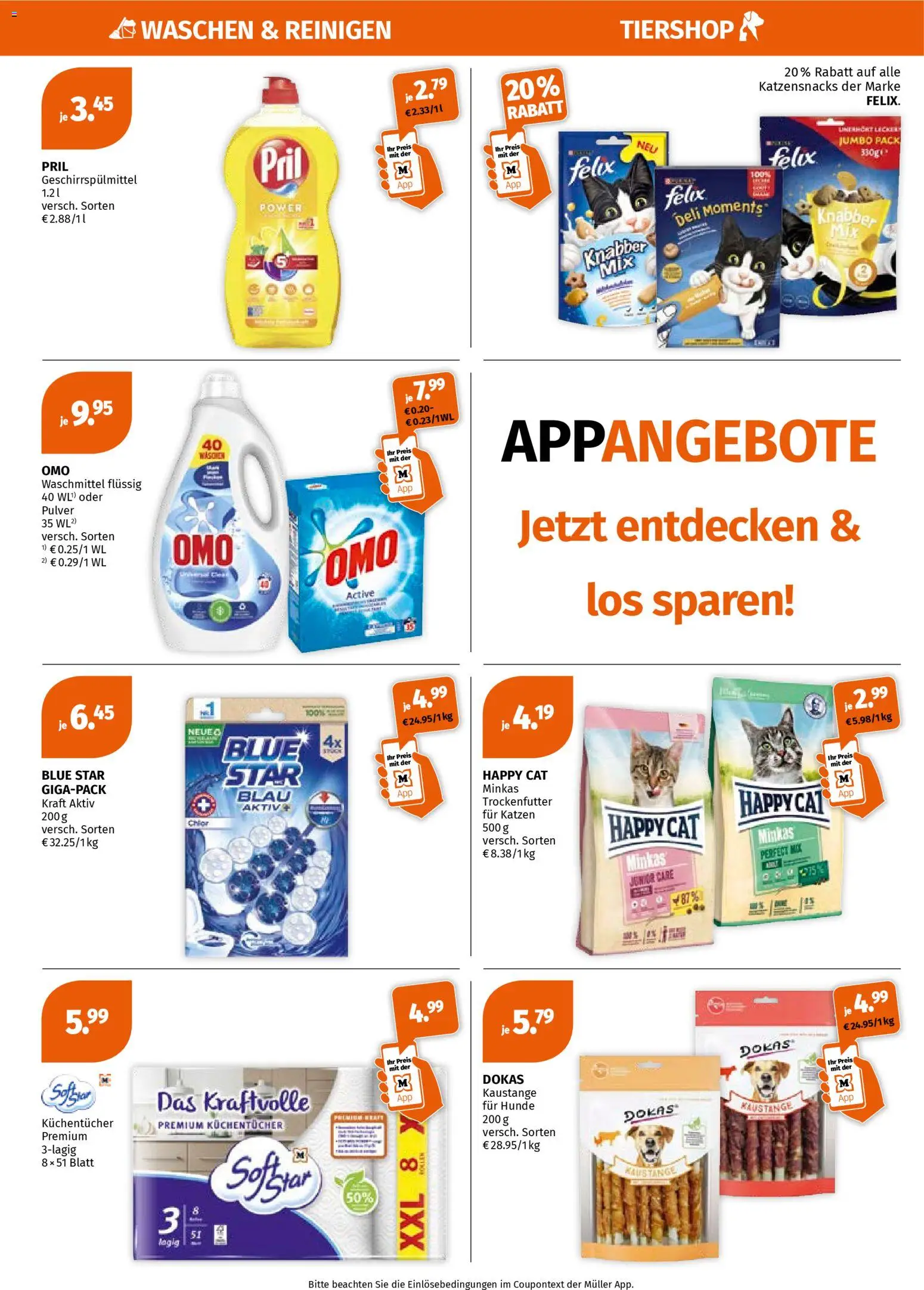 Müller Flugblatt gültig ab 06.04.2026 | Seite: 8 | Produkte: Geschirrspülmittel, Waschmittel