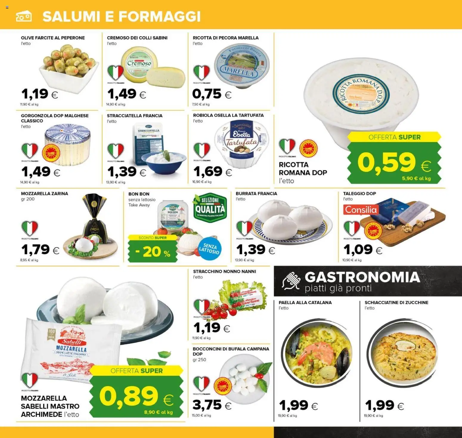 Volantino Tigre del 26.03.2026 | Pagina: 14 | Prodotti: Latte, Gorgonzola, Robiola, Burrata