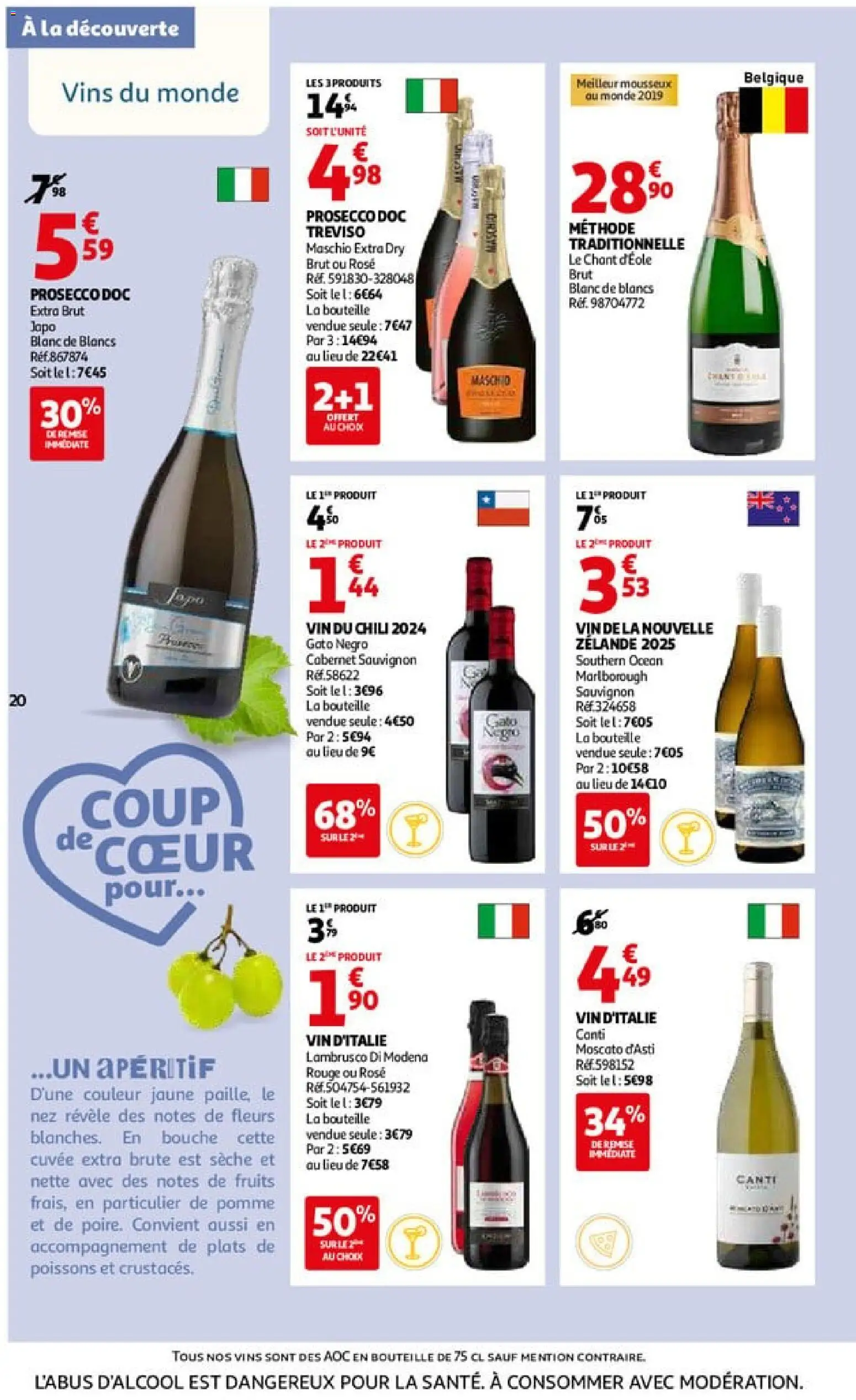 {H1} | Page: 20 | Produits: Pomme, Mousseux, Prosecco, Vin