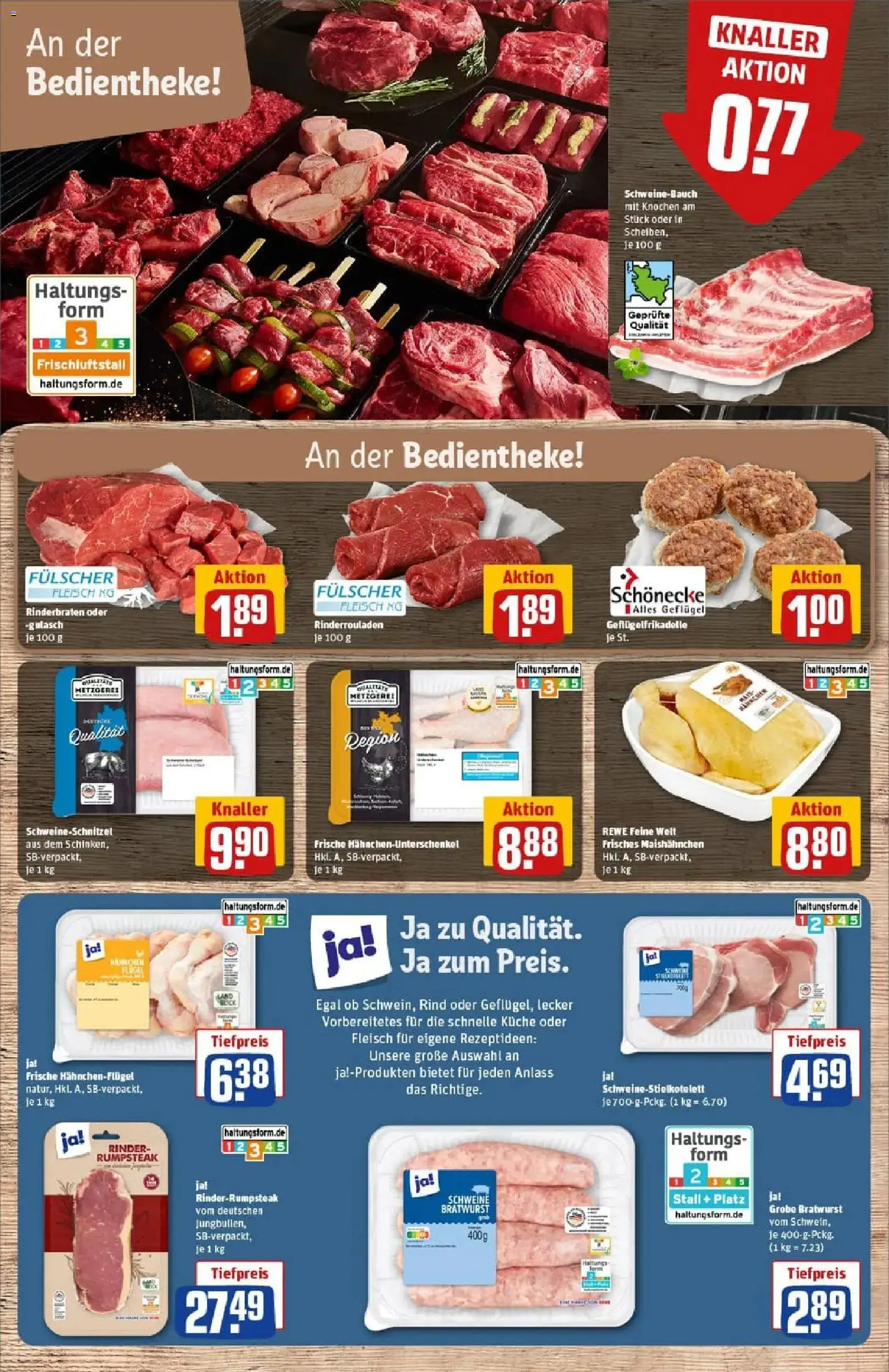Rewe prospekt Hamburg	 – gültig ab 11.01.2026 | Seite: 9 | Produkte: Rinderbraten, Rumpsteak, Schweinebauch, Gulasch