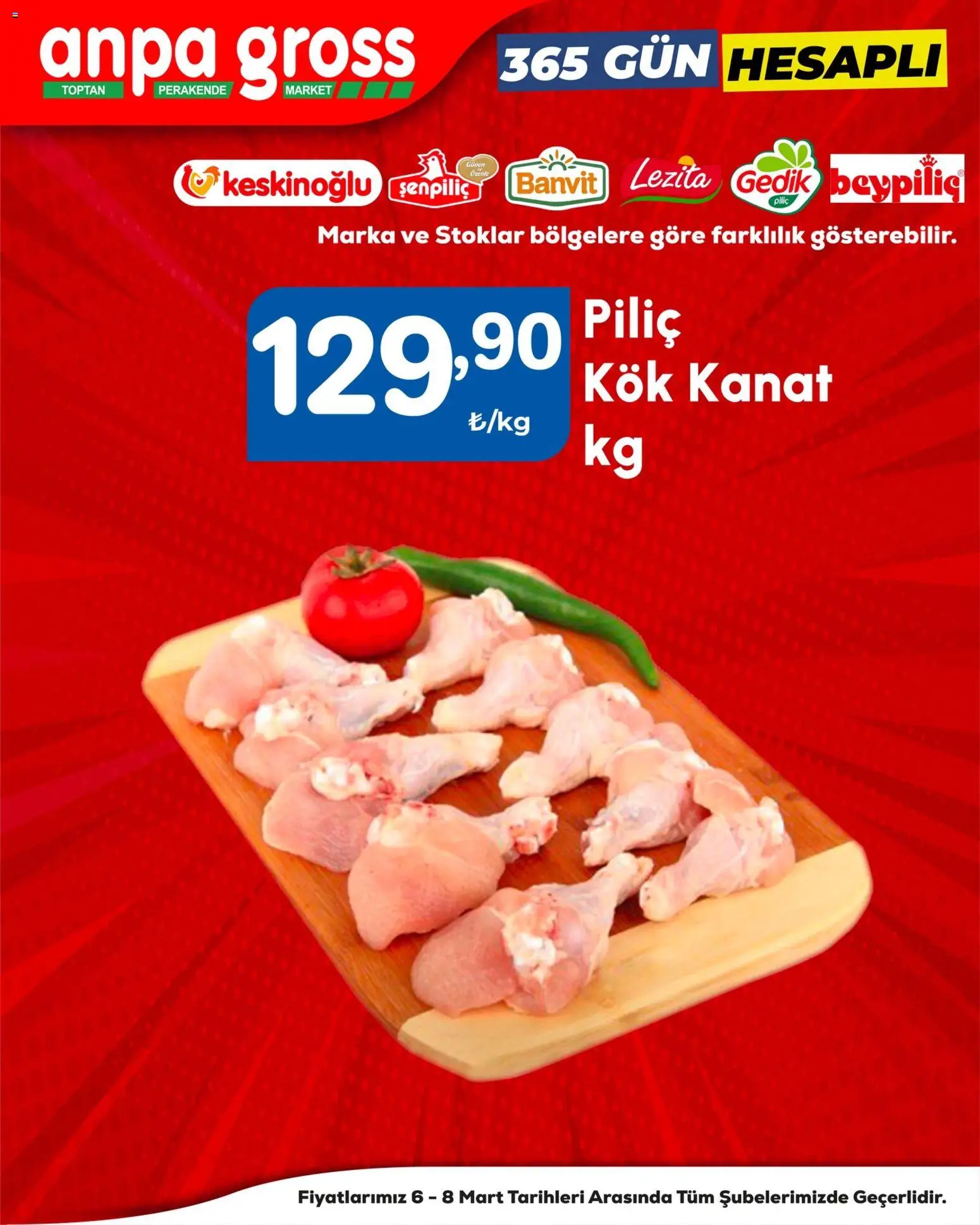 Anpa Gross - Kasap - 06.03.2026 tarihinden itibaren geçerlidir | Sayfa: 5 | Ürünler: Piliç