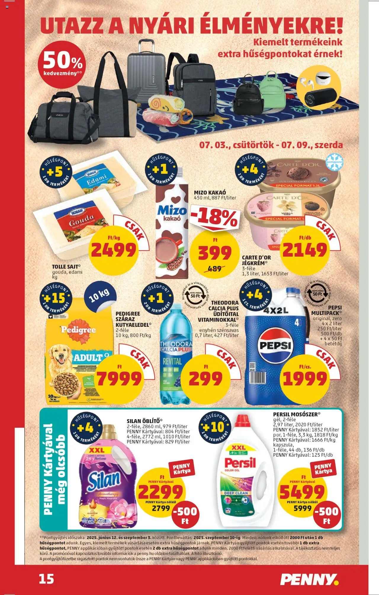 PENNY akciós ujság - amely érvényes a következő dátumtól: 03.07.2025 | Oldal: 19 | Termékek: Persil, Gouda, Öblítő, Sajt