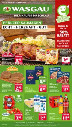 Wasgau Prospekt 	 ab 16.03.2026 gültig