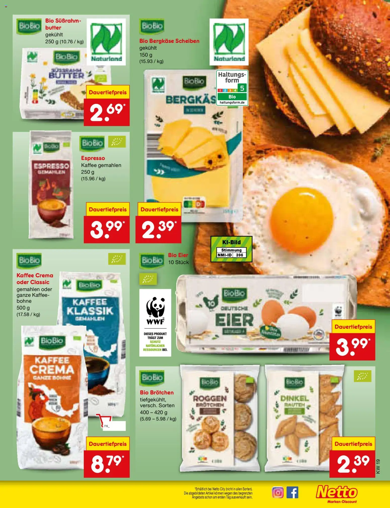 Netto Marken-Discount Prospekt 	 – gültig ab 04.05.2026 | Seite: 65 | Produkte: Butter, Eier, Kaffee