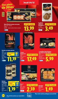 LIDL - Prévisualisation de Demi-filet de saumon avec peau, 600 g, À cuire, Au choix: citron & aneth ou beurre & romarin valide à partir de 04.12.2025 | Page: 28
