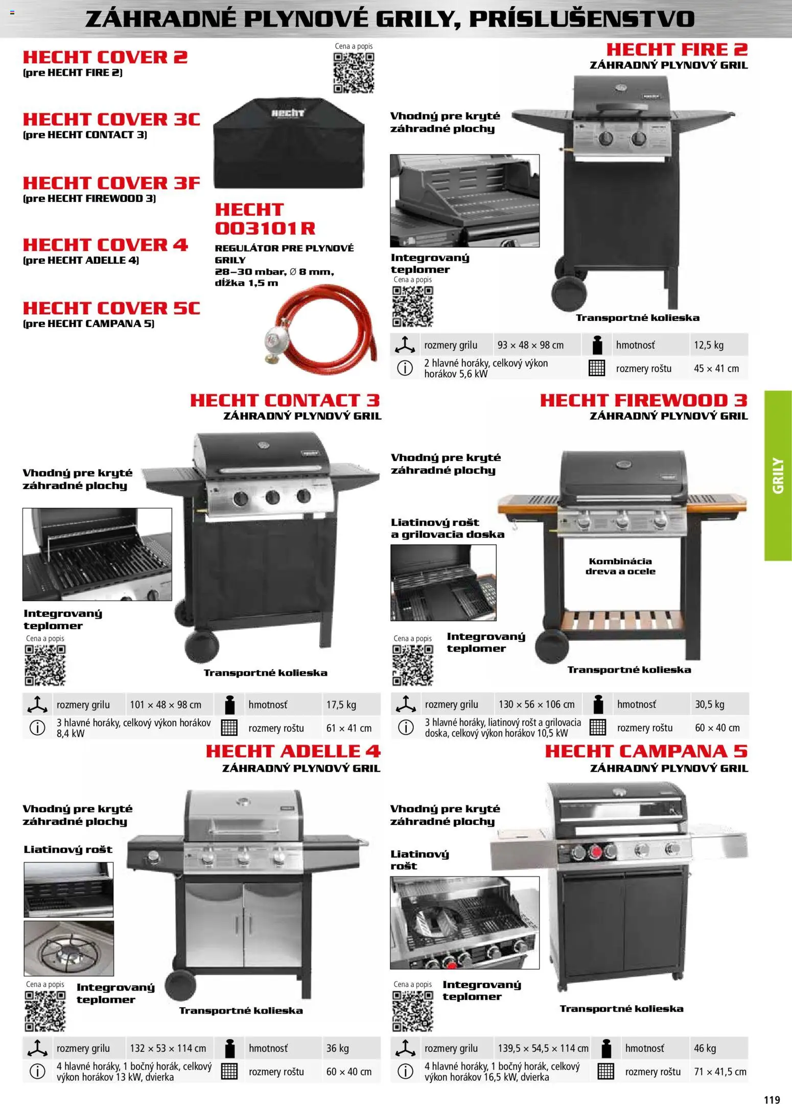 Nové Hecht akcie – leták je platný od 30.10.2025 | Strana: 119 | Produkty: Gril, Teplomer